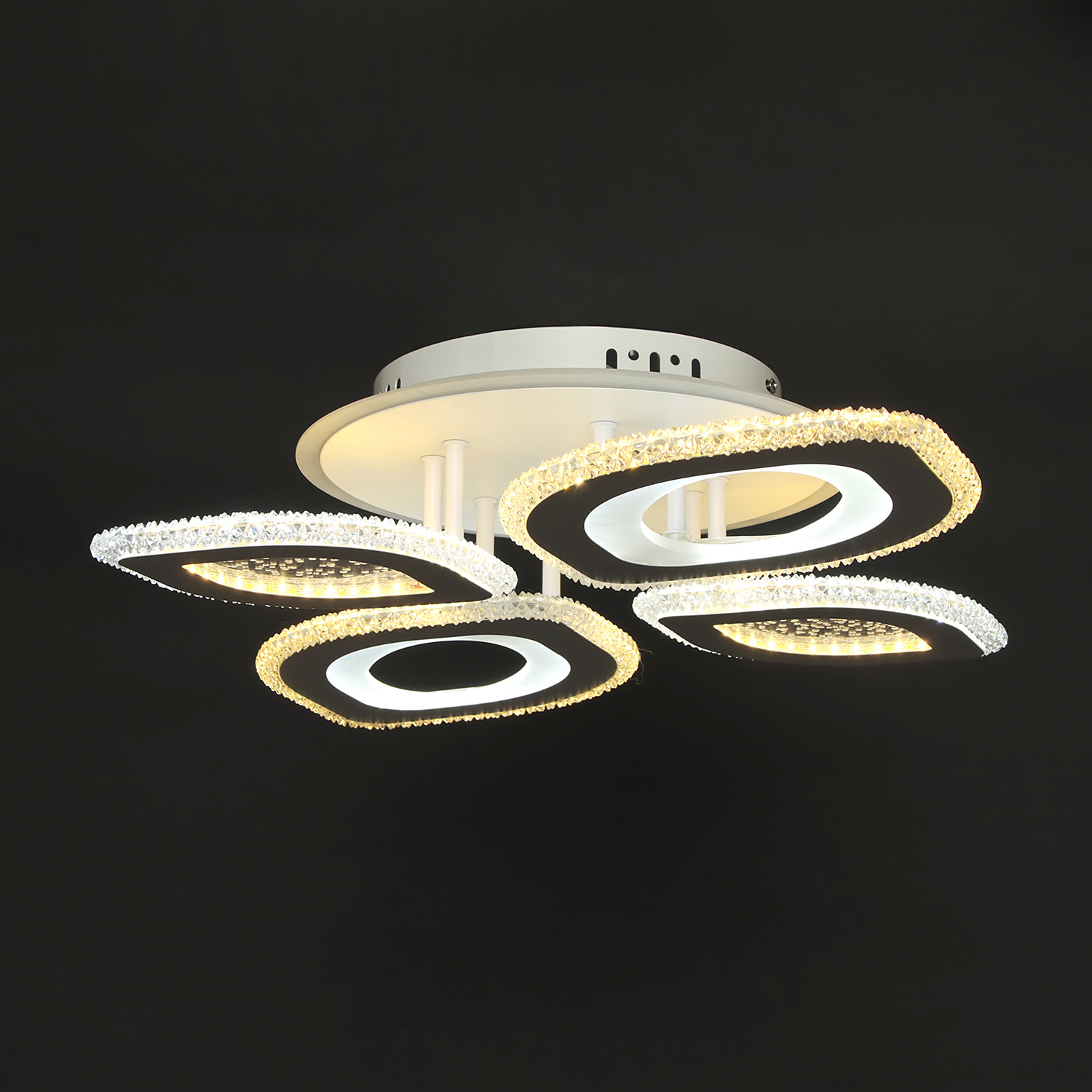 Люстра S2354/2+2 LED 3000K-6500K+RGB (d-660; h-120) пульт VERNER LIGHTING *1