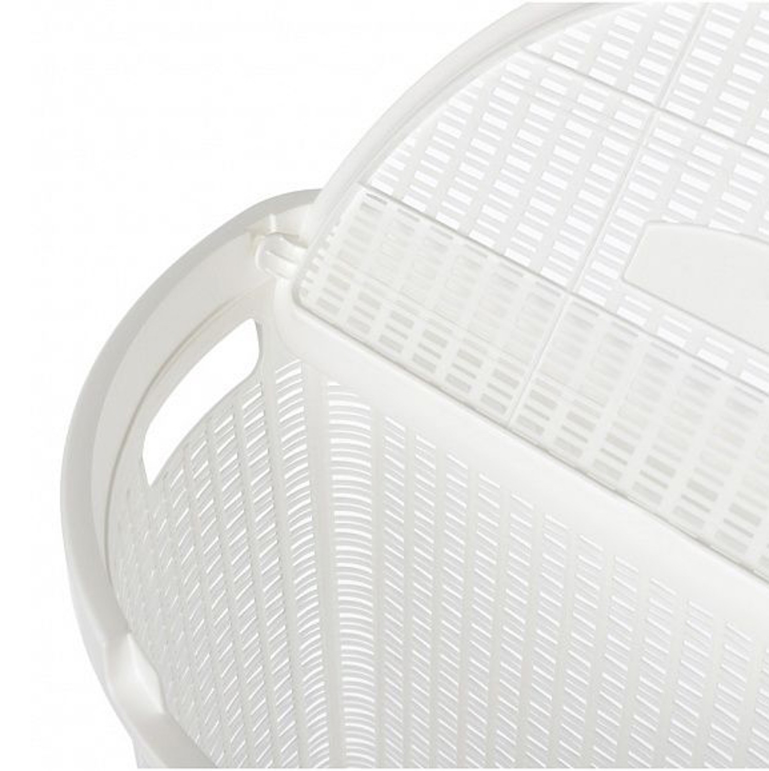 Корзина для белья пластм. 45л "Eco style" 460х265х610мм Белый арт.431217616 ("Бытпласт") *1/5