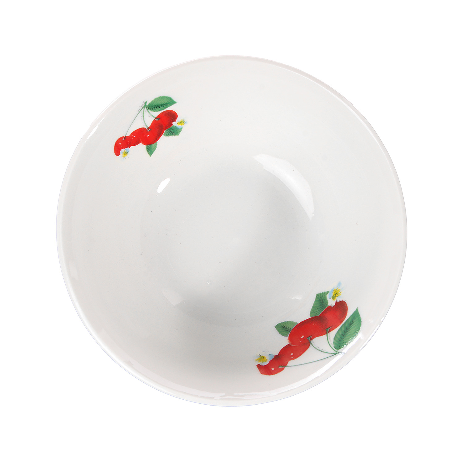 Салатник фарфор. 230мл d12,5см с рис."Вишня" ДФ- С230-3 ("DECO") *96