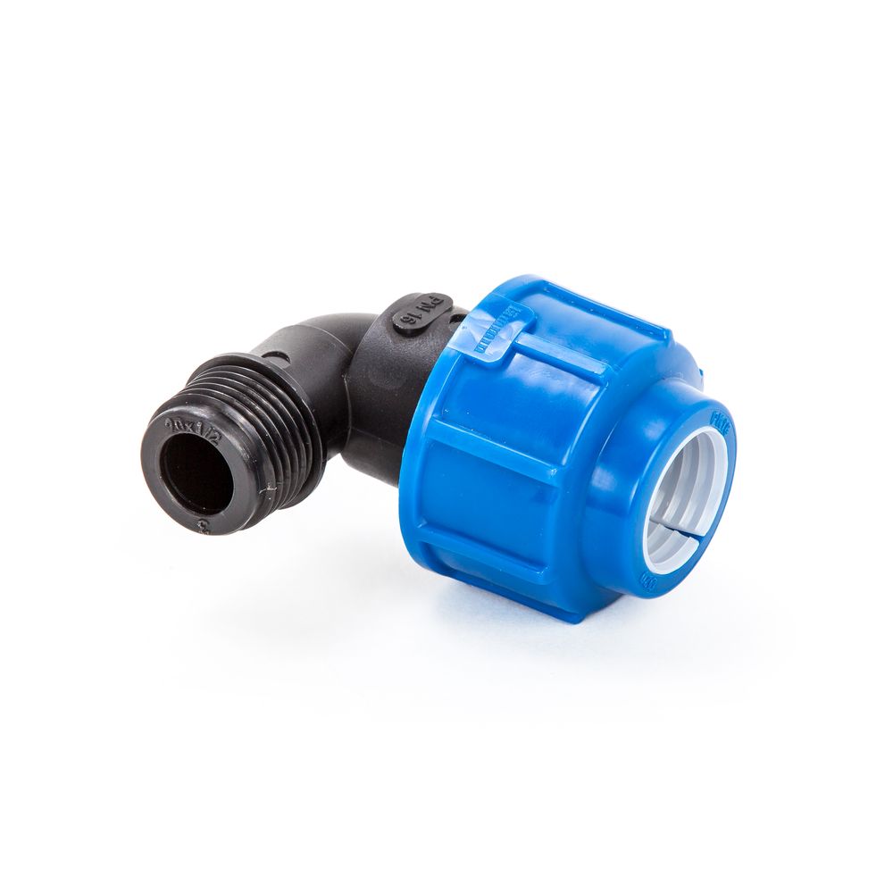 Угольник ПНД компрессия Ø 32х1" наруж. резьба *1/50