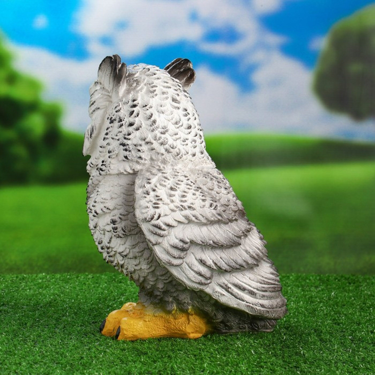 Садовая фигура "Сова большая полярная" 27 см 9535362