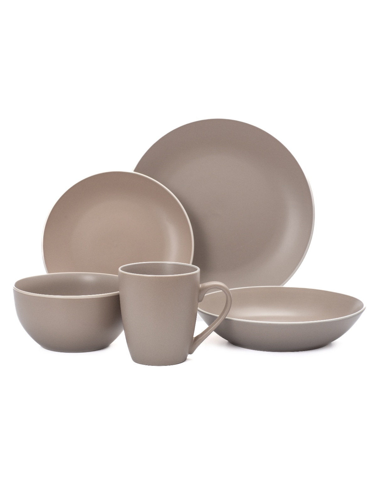 Тарелка керамич. "Scandy Cappuccino" мелкая d24см TDP540/DMD121 "Domenik" *6/24