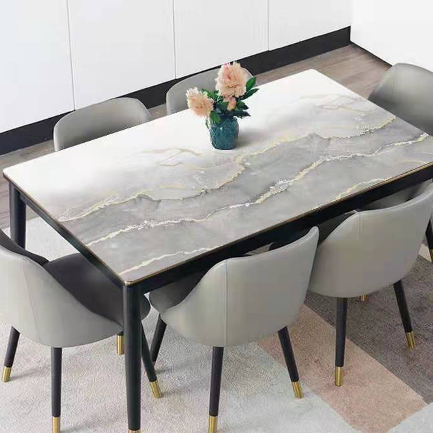 Клеёнка без основы "термо" непрозрачная Рифленая толщ.0,8мм, шир 0,8м LGE-1 "АРТ" *15м