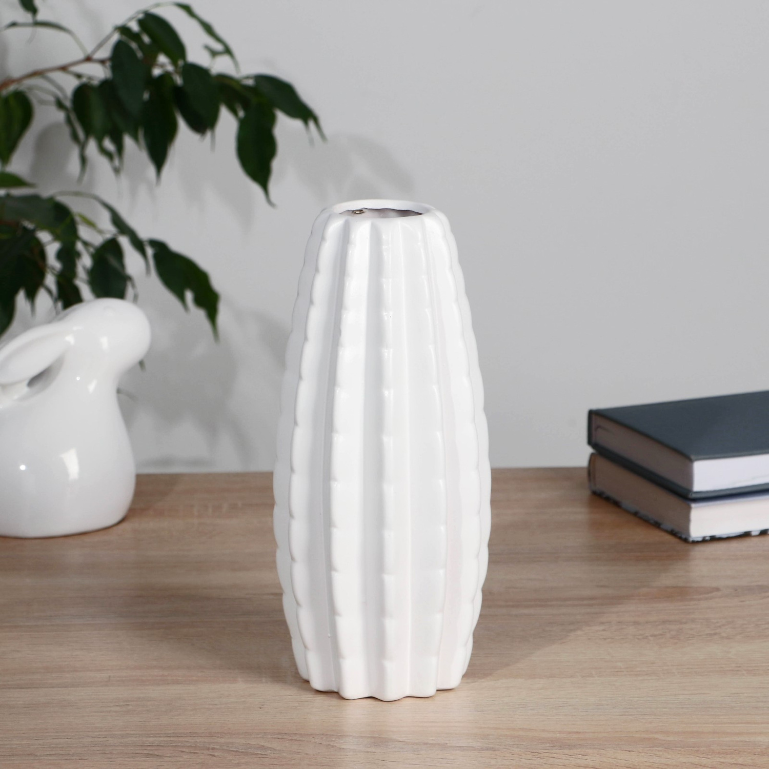 Ваза керамика настольная "Кактус" 6,5х11х25 см, микс 5096207