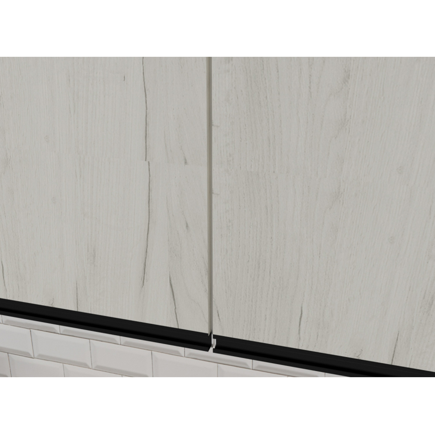 Кухонный гарнитур ГЕРДА Амели нормал 1.5 м, дуб грей / дуб бунратти