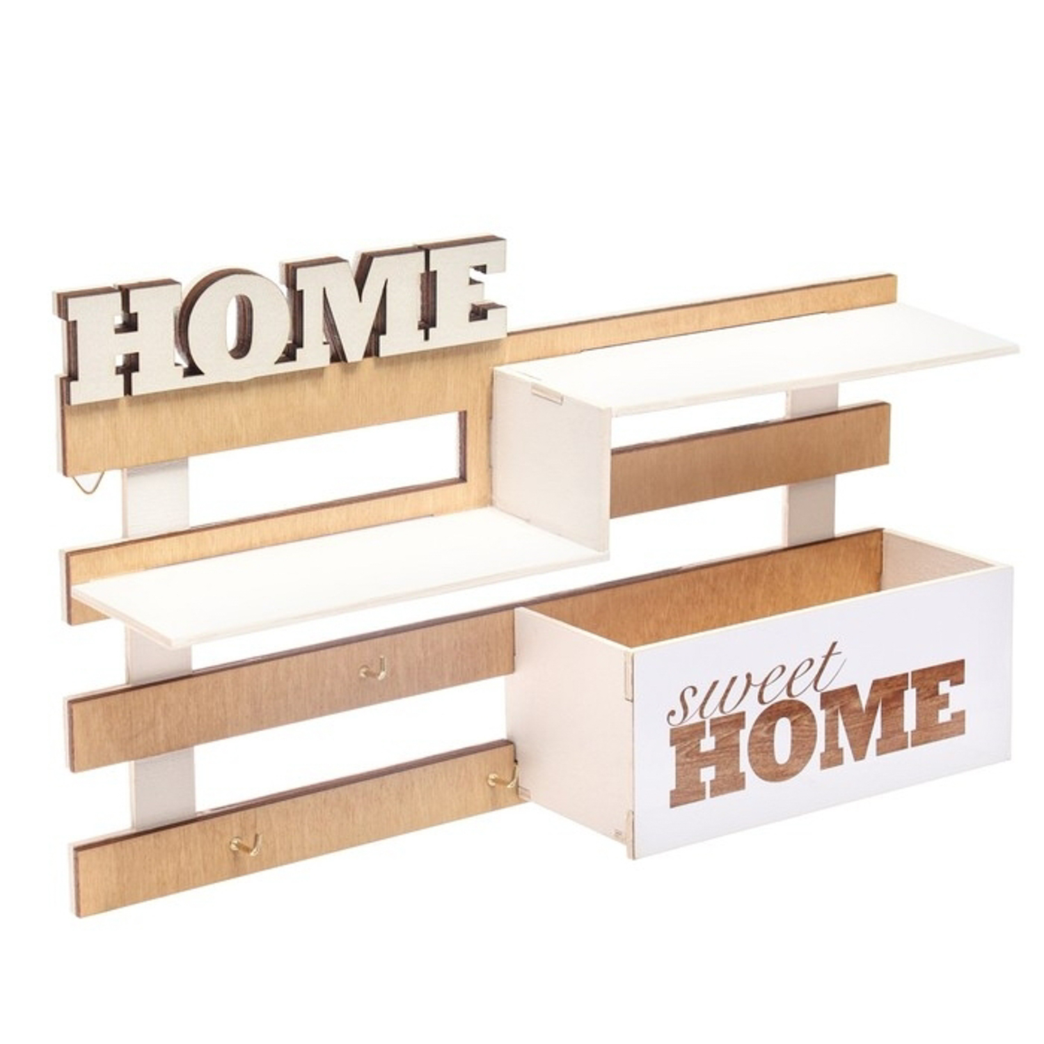 Ключница с полкой "Ступеньки" 30х18 см, 3956899