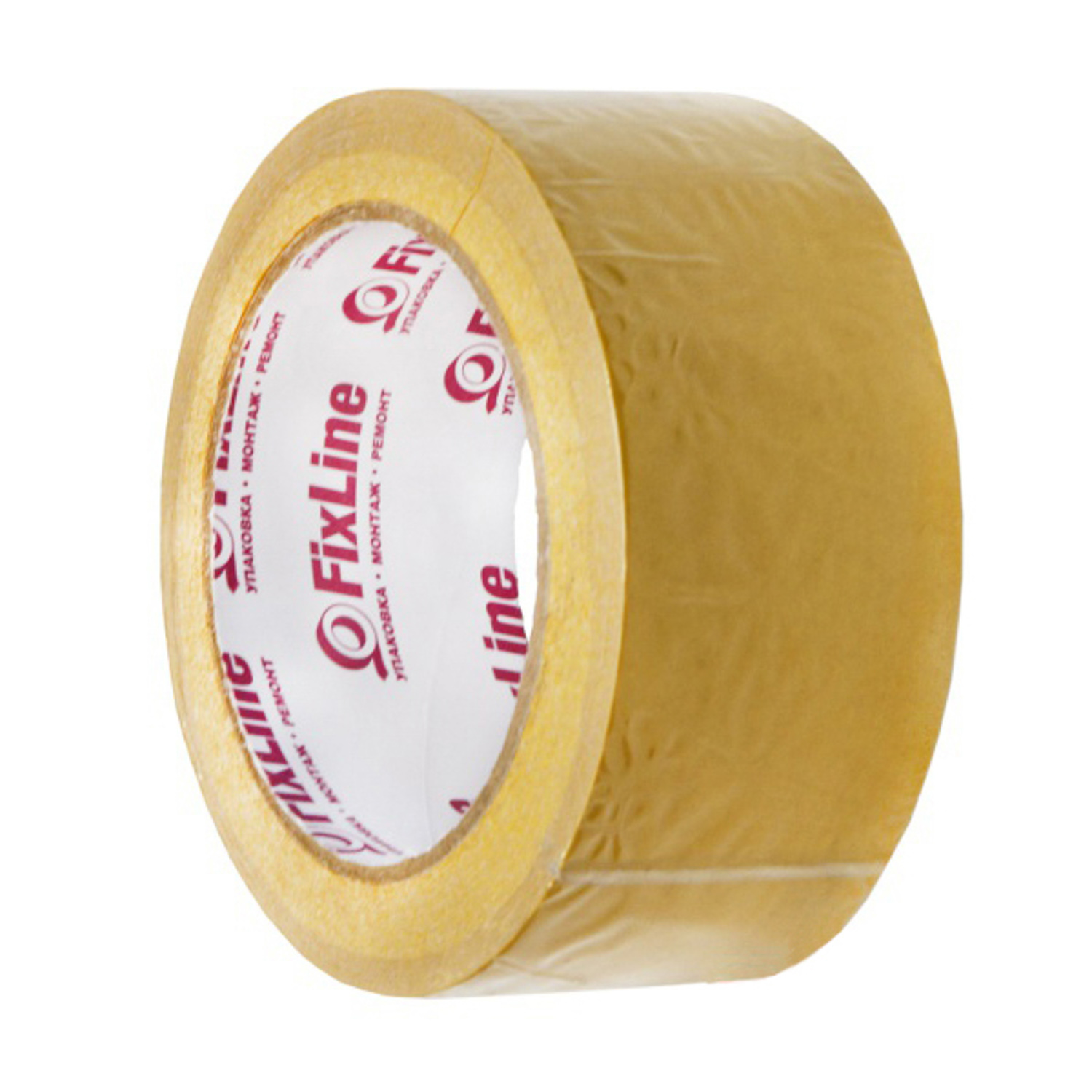 Лента клейкая двусторонняя на полипропилен. основе 48мм х25м "FixLine" *1/36