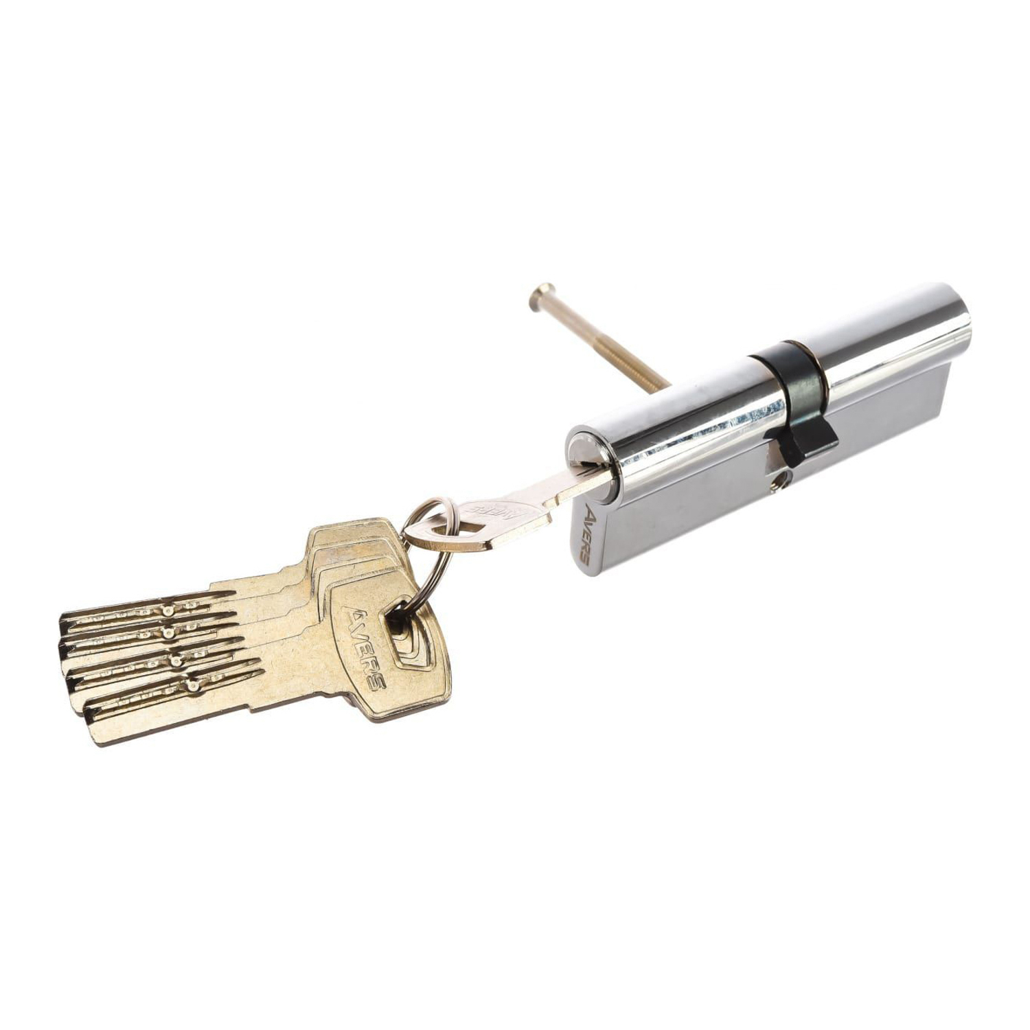 Механизм врезной 90(45/45) хром ключ/ключ ZM Avers *1/12/72