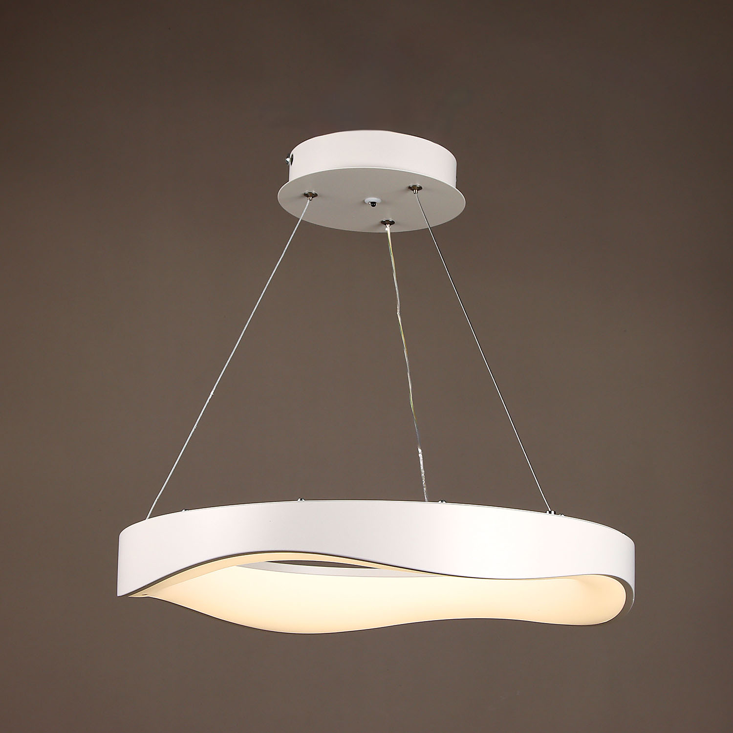 Светильник подвесной светодиодный акриловый 480мм h150см 80W 9224 C LED пульт S=20м2 *1