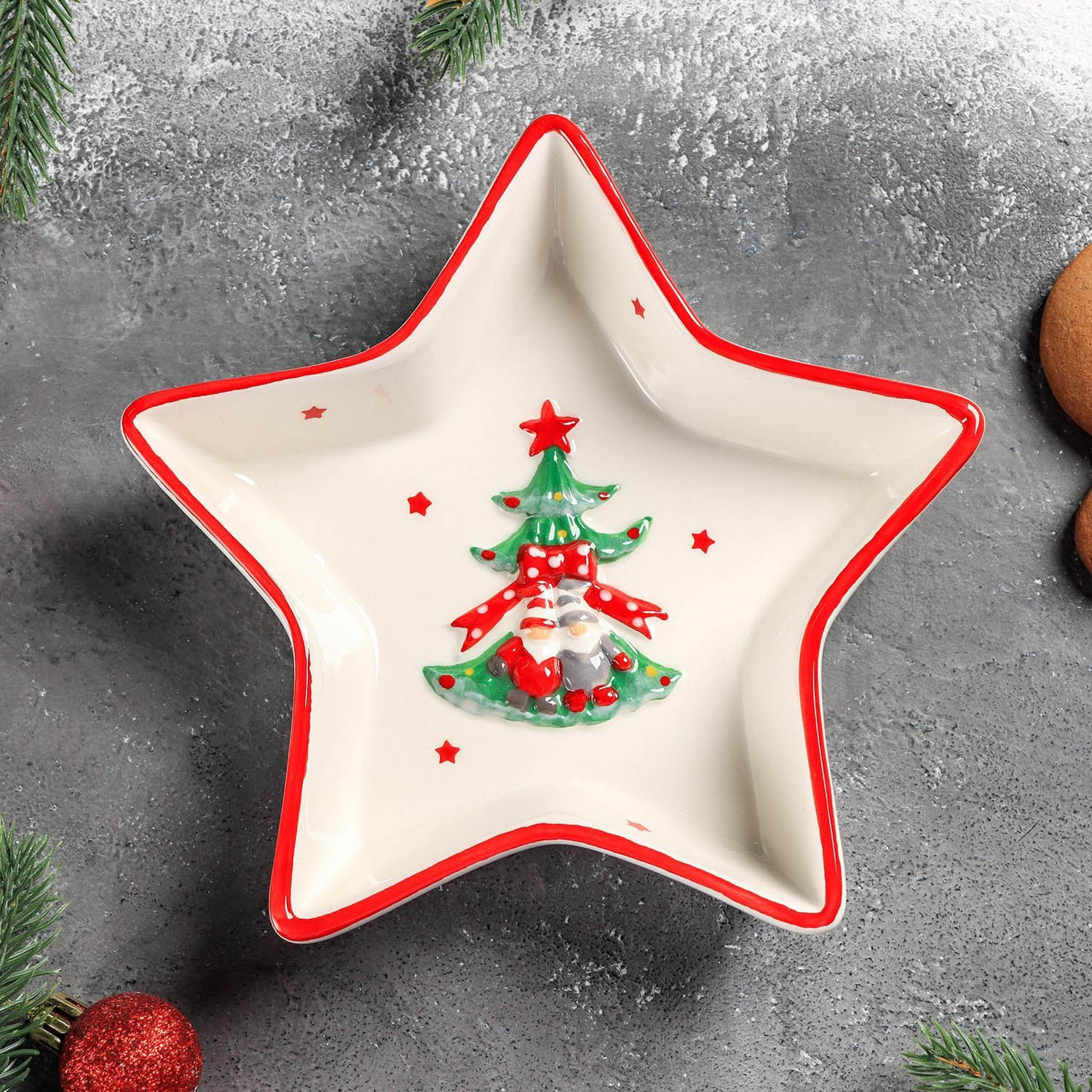 яяяБлюдо "Новогодние помощники" 18x4 см   6255199