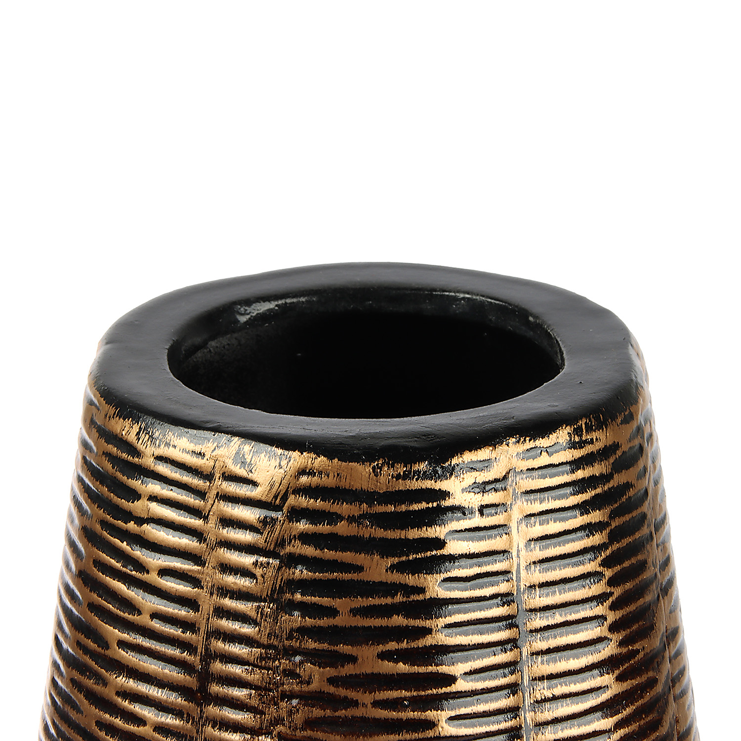 Ваза керамика напольная "Волнушка" бочонок, 12х60 см 4444950