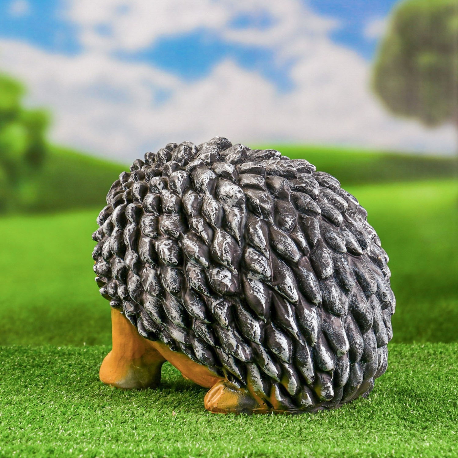 Садовая фигура "Ёж с листом" 23х36х23см 9487944