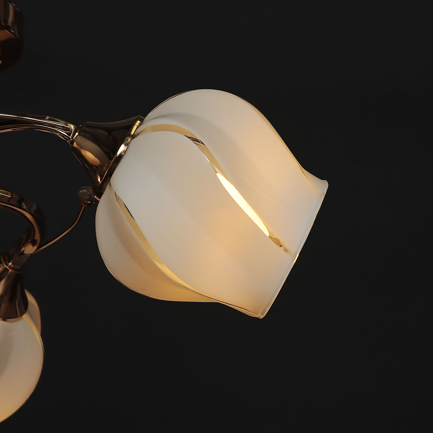 Люстра А2367/3 FG Е27 3*40Вт ( h=280; d=470) S=12м2 VERNER LIGHTING *1