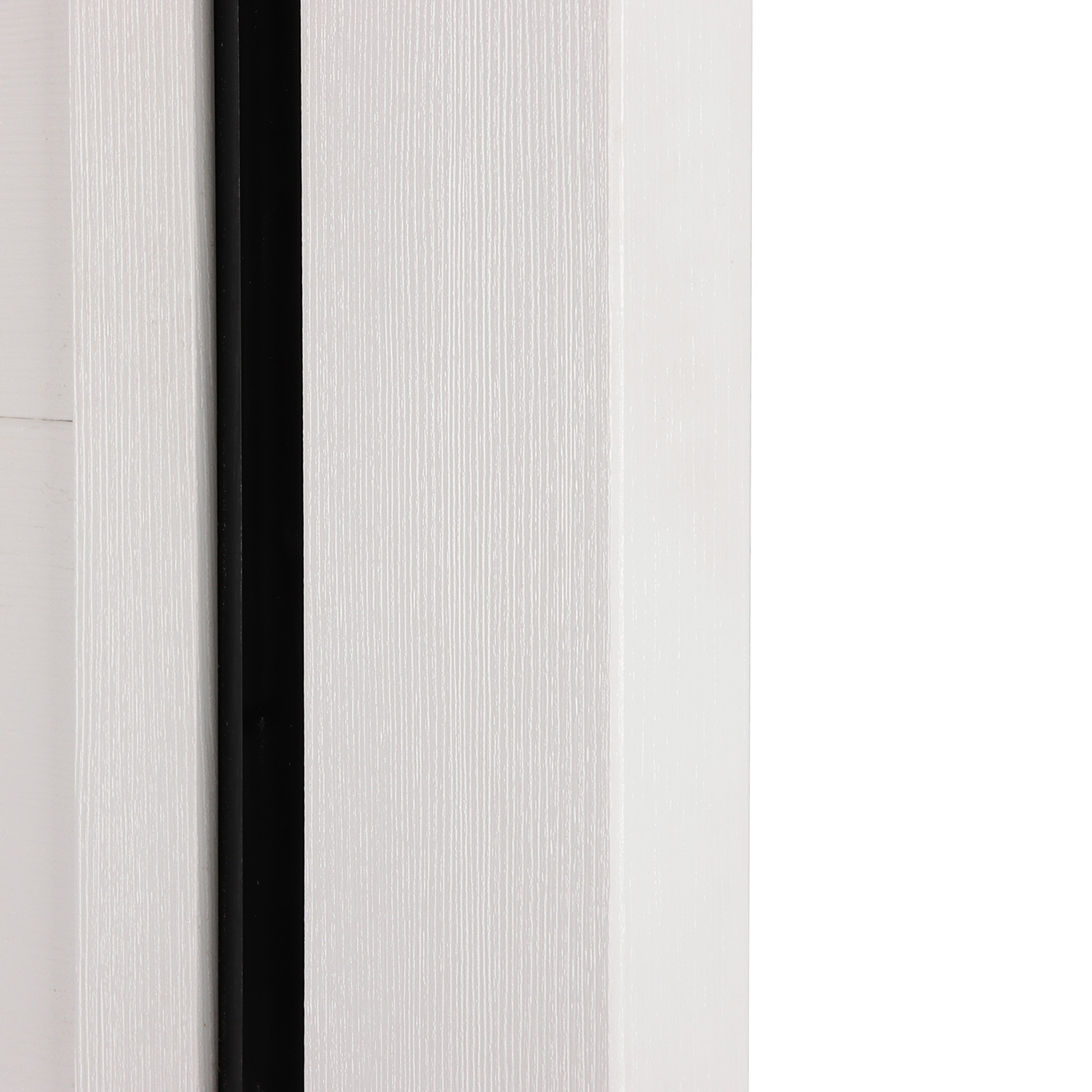 Комплект двери Даллас, 2000х800 мм, полотно, погонаж, фурнитура, дуб белый/черный лакобель