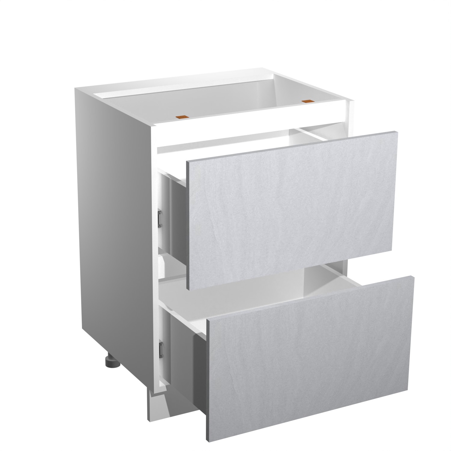 Шкаф напольный 600х850х600 мм BROZEX-WOOD NordWind, с двумя ящиками