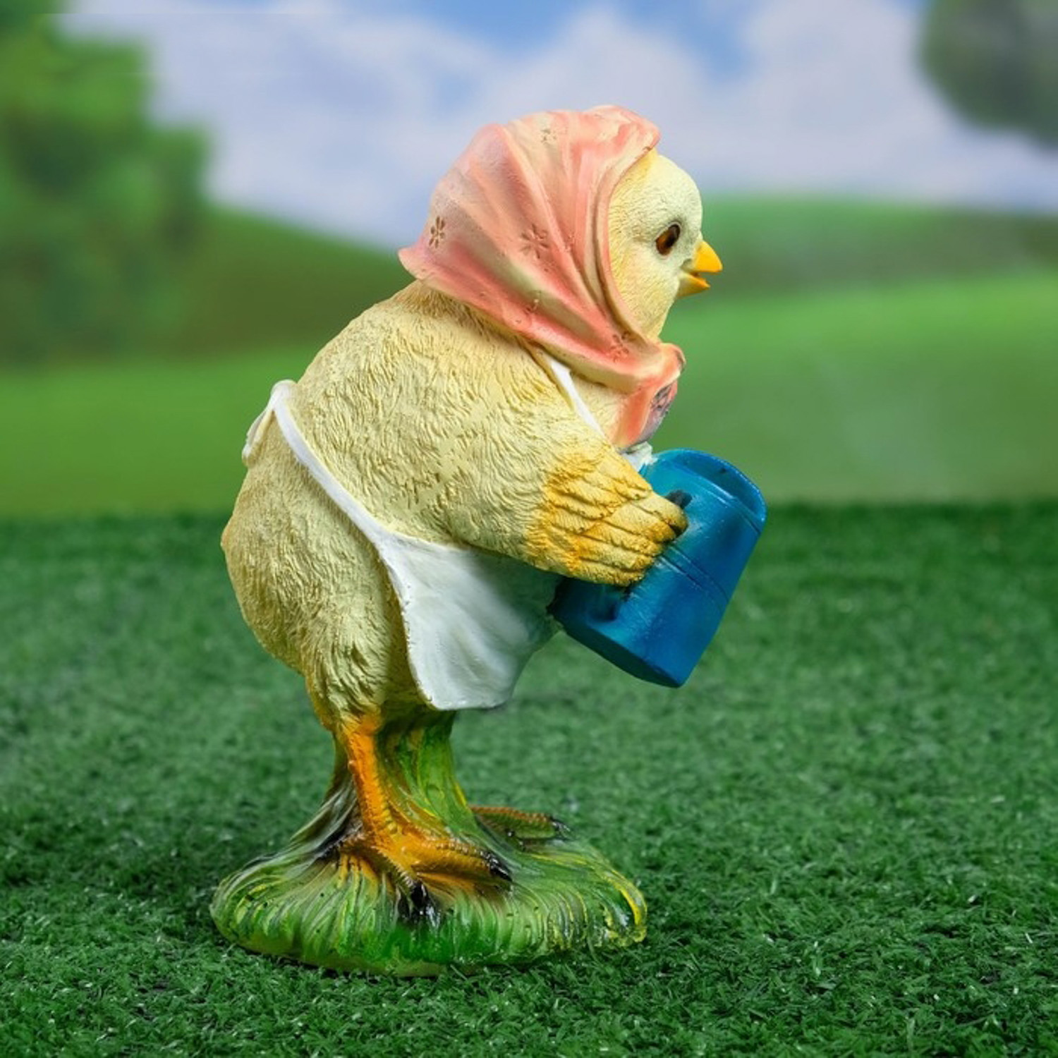 Садовая фигура "Цыпа-хозяюшка" 9х12х17см   4160864