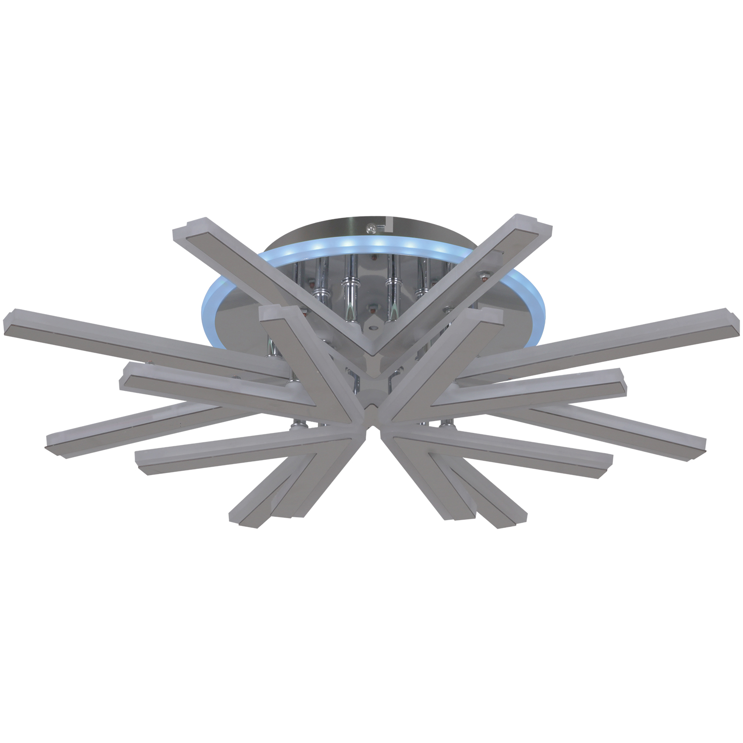 Светильник потолочный светодиодный 09824-3.3-4+4C CR (RGB)  LED 111W 3000-6000К ПДУ+диммер S=20м2 *1