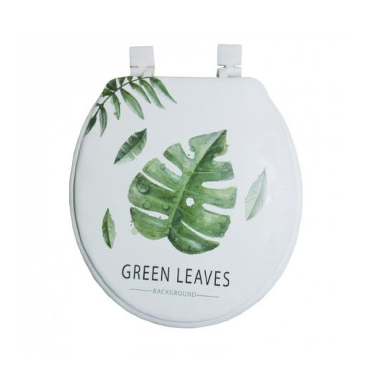 Сиденье для унитаза Delphinium Папоротник, 41х36х4 см, мульти