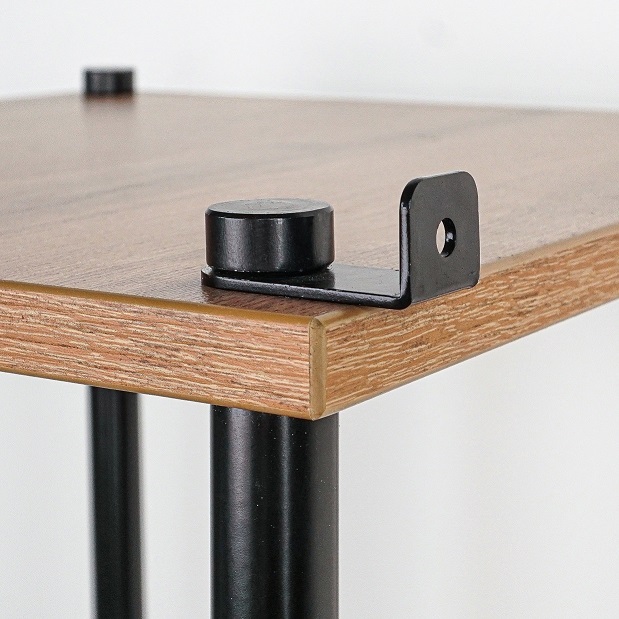 Вешалка напольная "Прихожая 34" "НеШкаф" с 4полками,ш.0,83м,в.2м,гл.0,37м Дер./Черн. ПРНШ 34 Ч *1