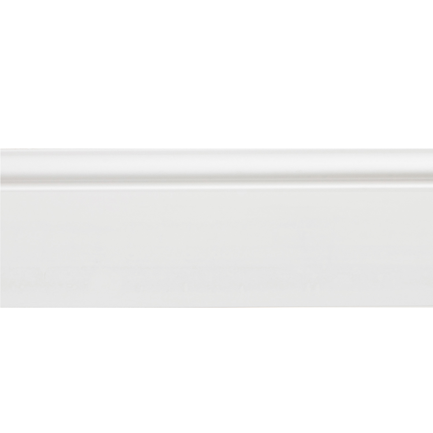 Плинтус напольный 2 м Солид 1 UHD 01, 80 мм, белый