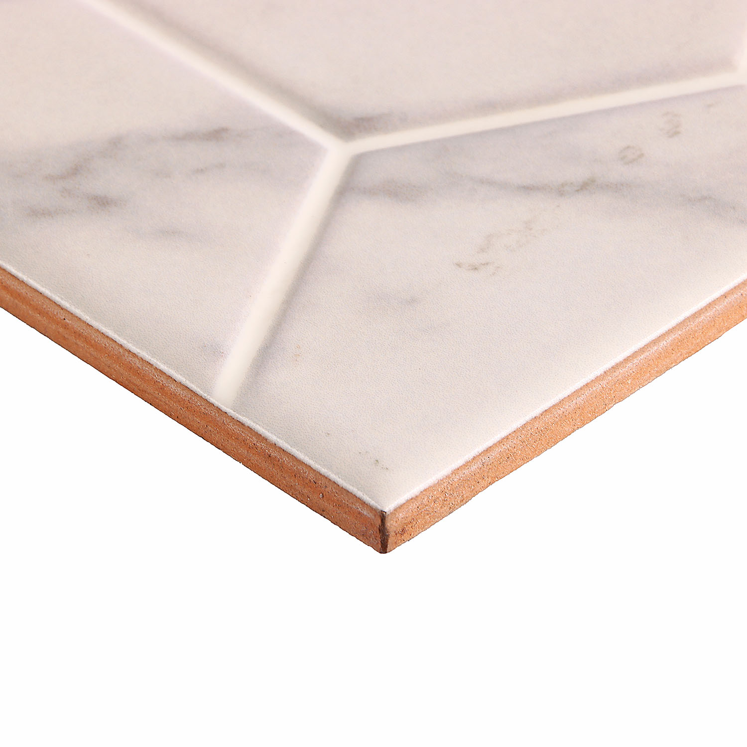 Плитка 60х30 см настенная 1.62 м² Beryoza Ceramica Marble, светло-серый, соты