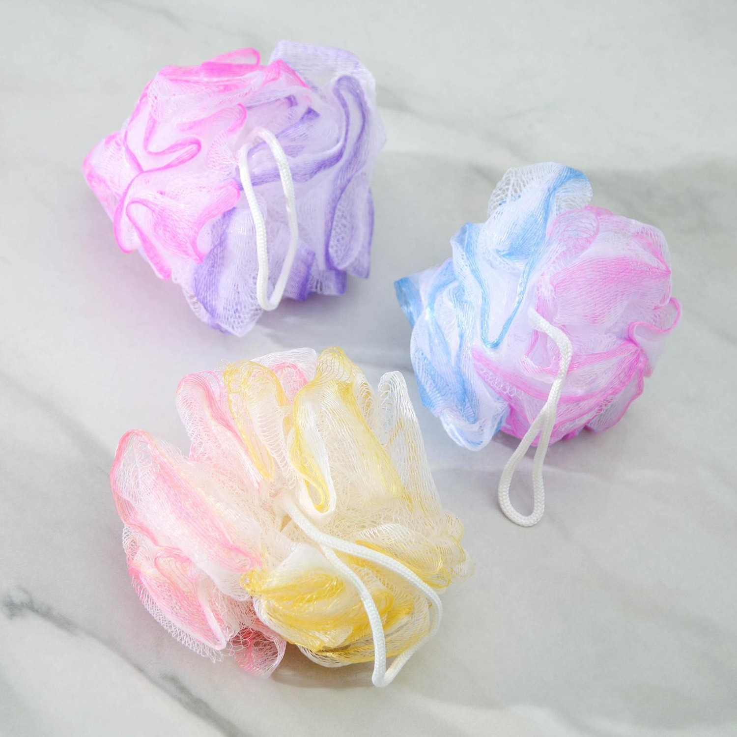 Мочалка для тела 25 гр. двухцветная, цвет МИКС 577609