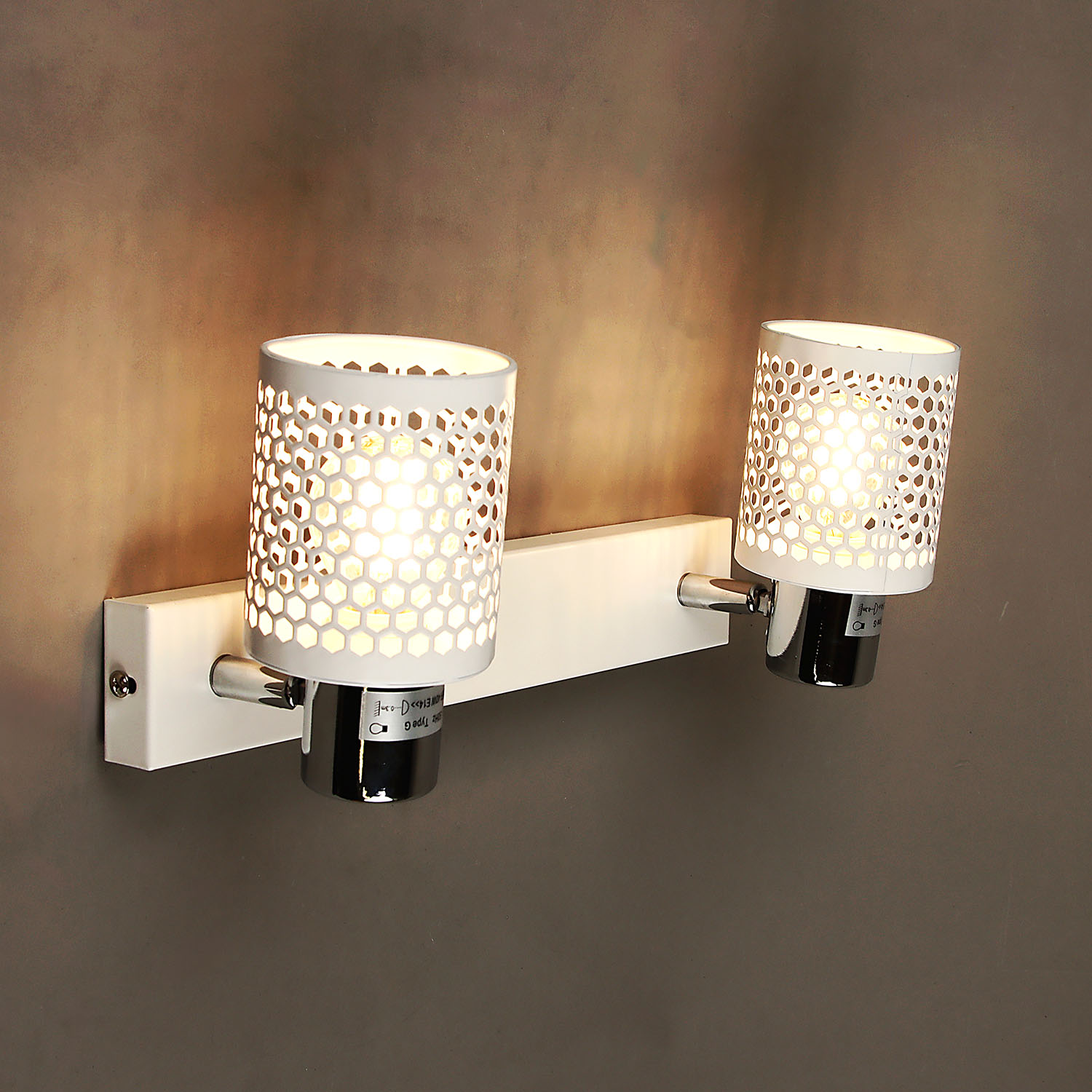 Бра 01412-0.8-02 WT+CR Е14 S=12м2  *1/10