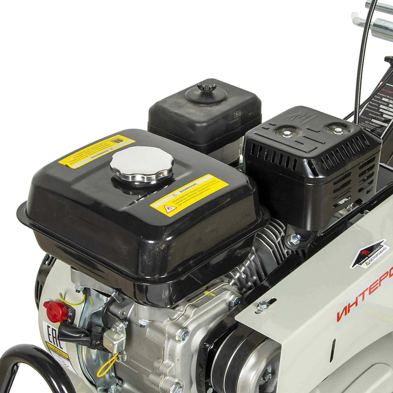 Мотоблок бензиновый 4Т 7 л.с бак 3,6л шир/глуб обраб 750/100см 3 скор МБ-75/7 Интерскол *1