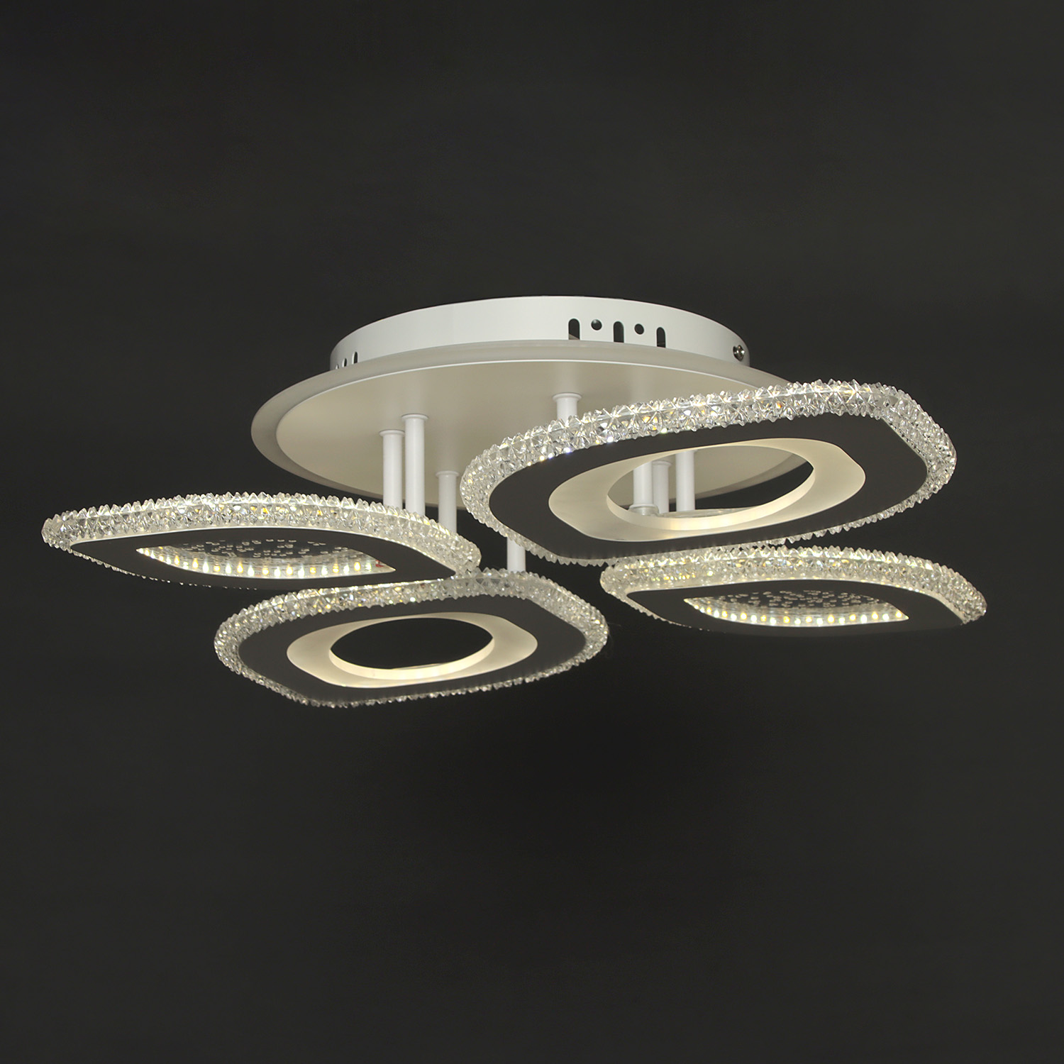 Люстра S2354/2+2 LED 3000K-6500K+RGB (d-660; h-120) пульт VERNER LIGHTING *1