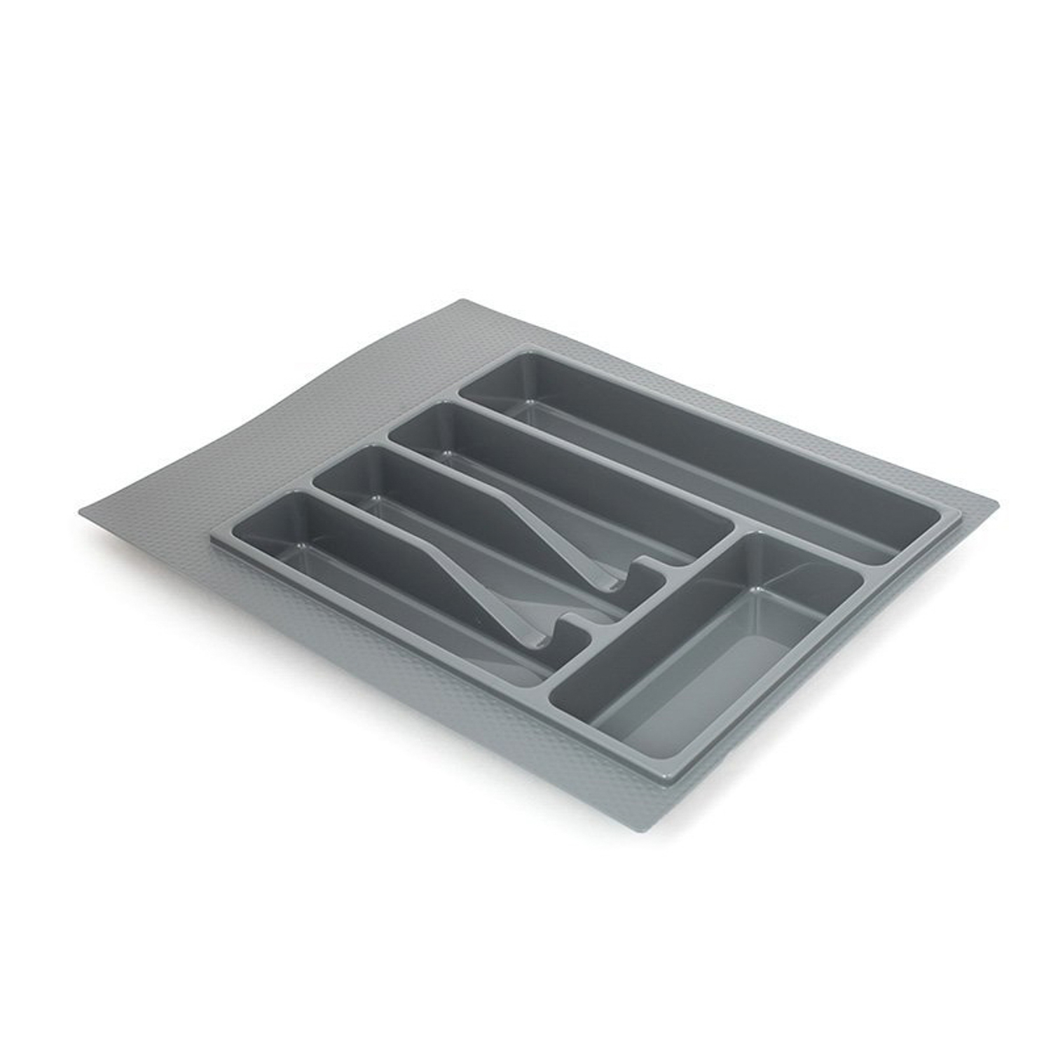 Лоток д/столовых приборов пластм. 490х390х45мм (обрезаемый) Серый М8535 (ЗПИ "Альтернатива") *1/10