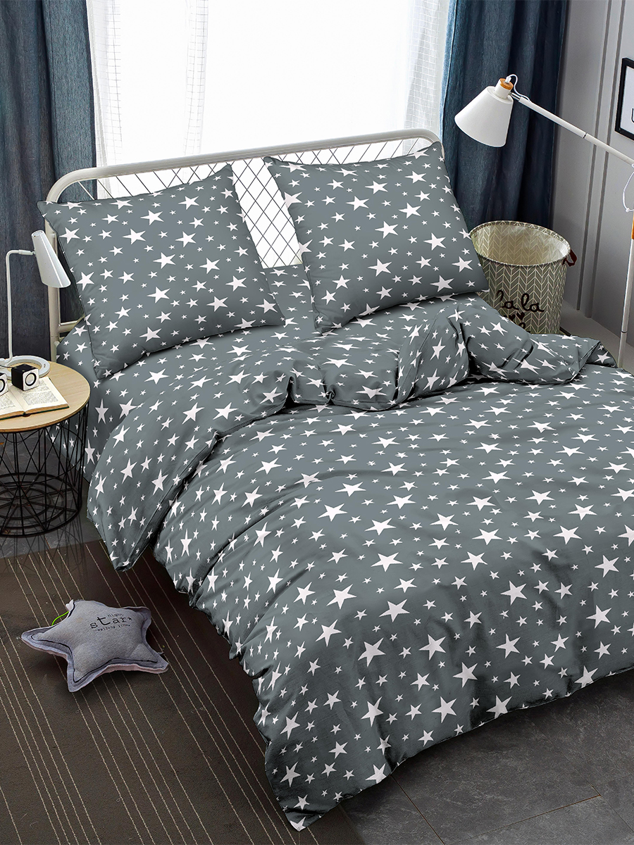 Постельное белье 1,5сп макосатин Amore Mio 23543 Stars, наволочки 70*70 - 2шт *1