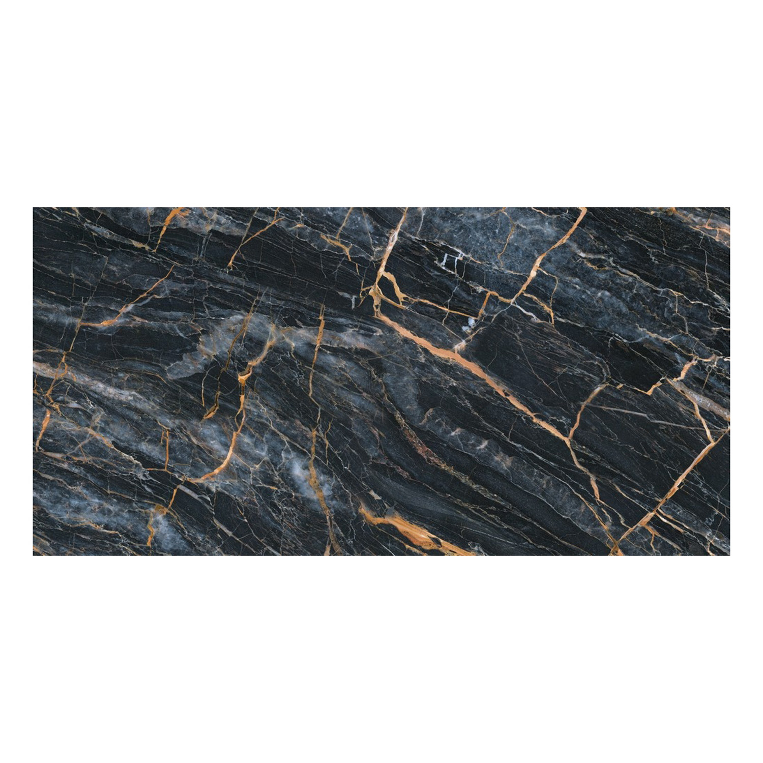 Керамогранит 1.44 м² Global Tile Fenomen PGT 2206, 1200x600x9 мм, полированный, черный