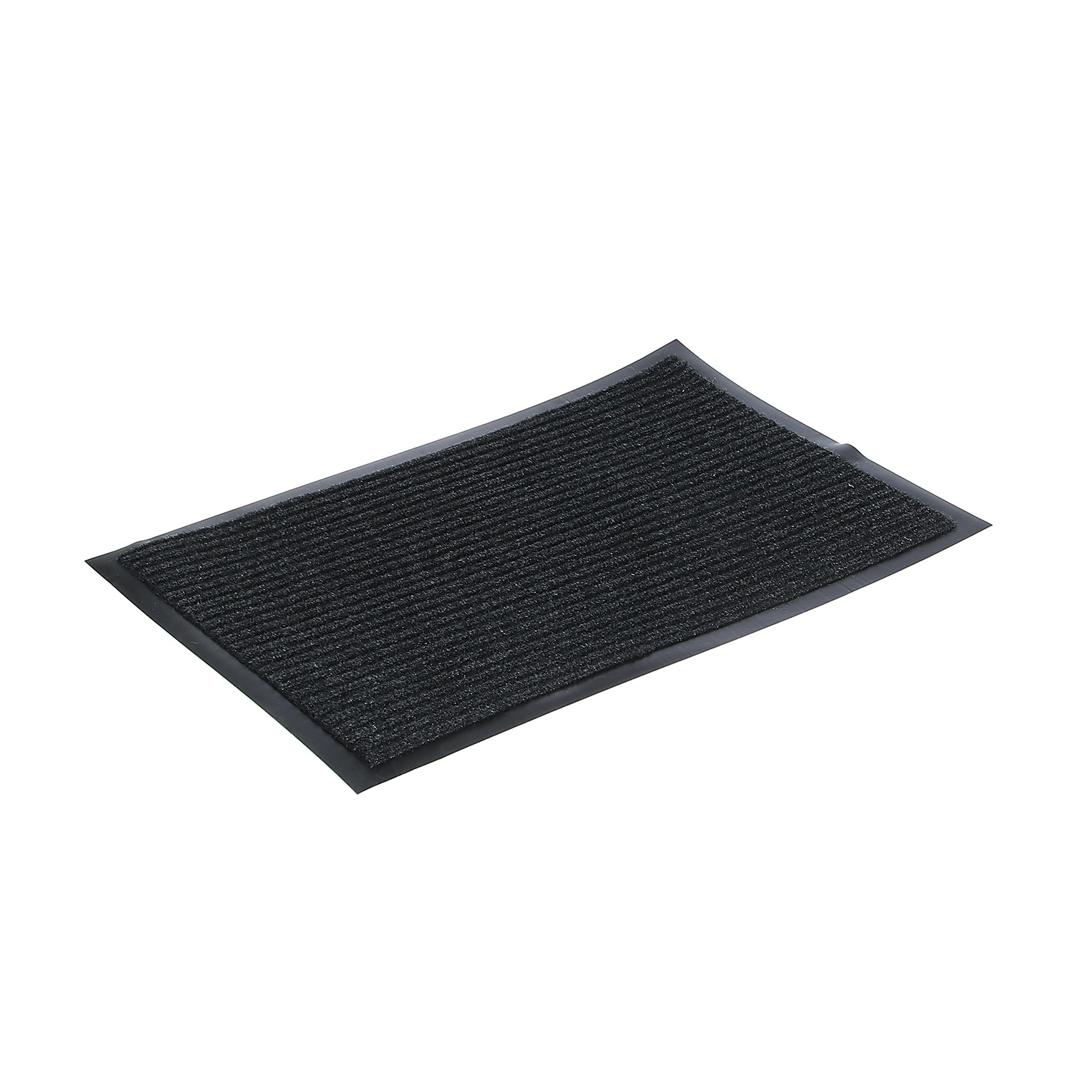 Коврик 40х60 см KOVROFF, влаговпитывающий, ребристый, черный