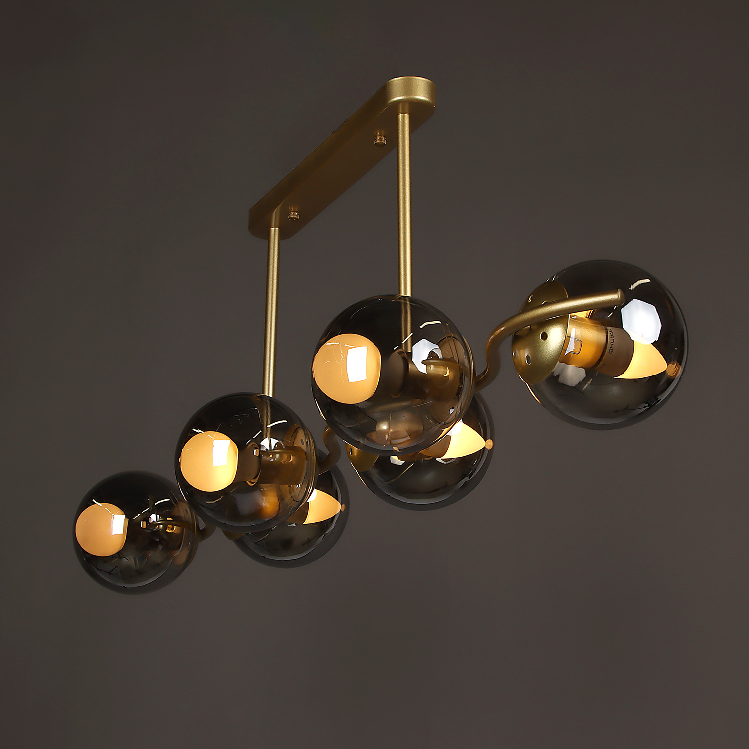 Люстра N36363/6 GD 6*40W E27 220V (l-950; w-250; h-350)  VERNER LIGHTING *1