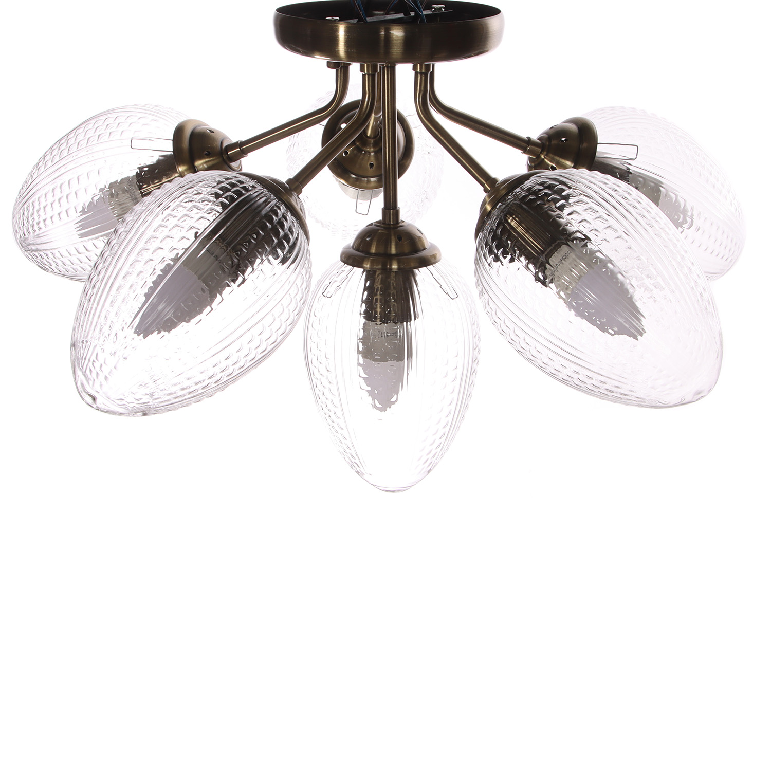 Люстра N5121/6 АВ Е27 6*40Вт ( h=325; d=560) VERNER LIGHTING *1