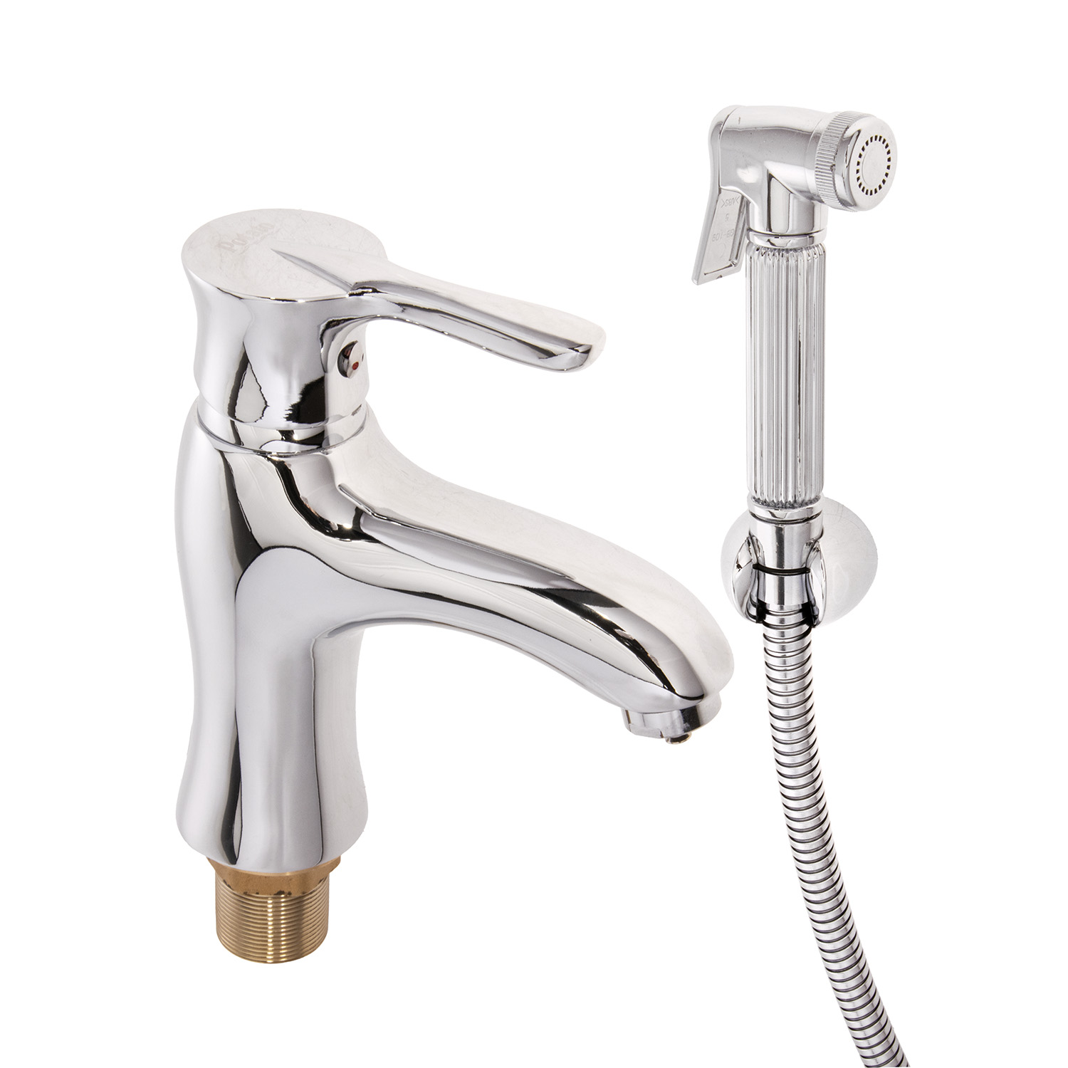 Смеситель для умывальника Potato P1211N с гигиенической лейкой *1/10