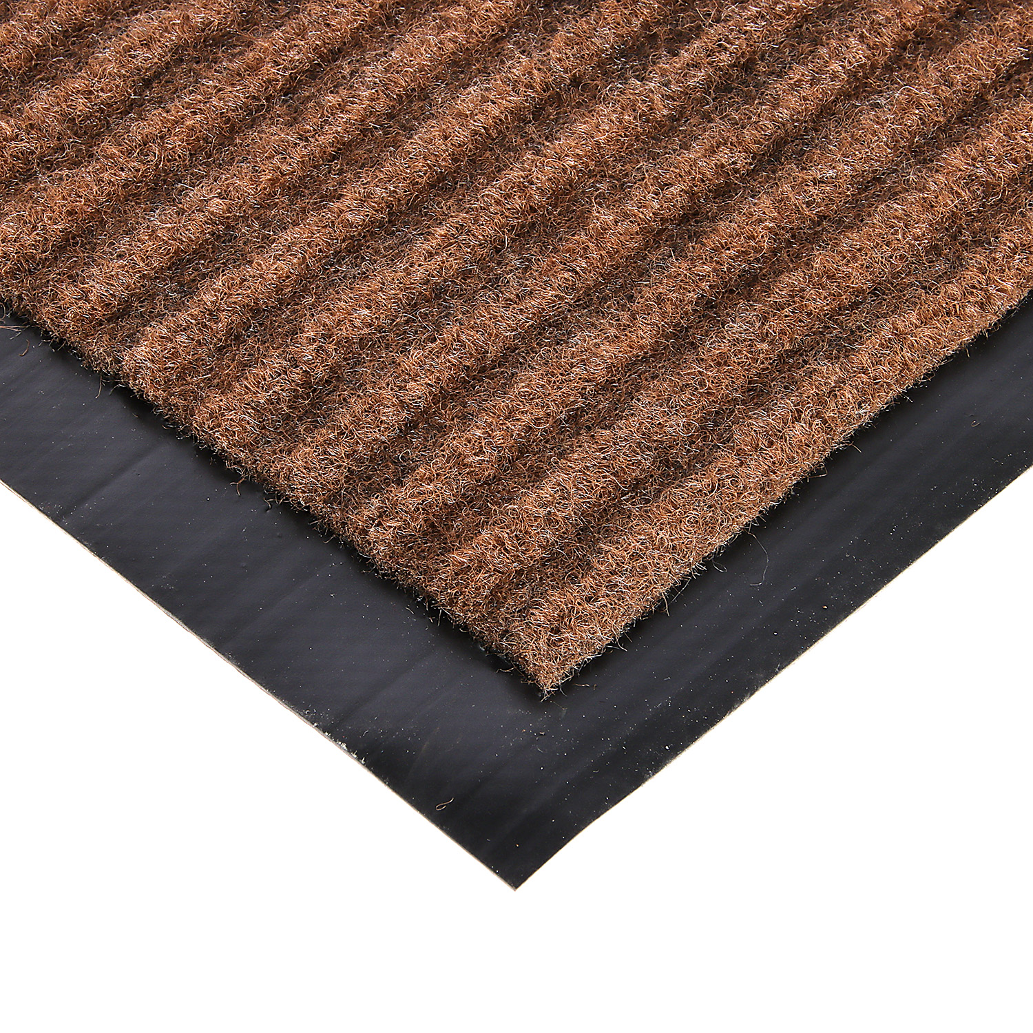 Коврик влаговпитывающий 50*80 см ребристый коричневый "KOVROFF" (арт.20203) *1/10 (МЦ62)