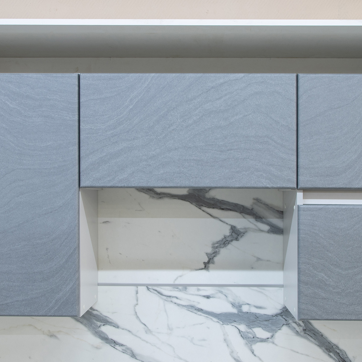 Шкаф навесной 600х338х290 мм BROZEX-WOOD GreyWind, для вытяжки, с дверцей