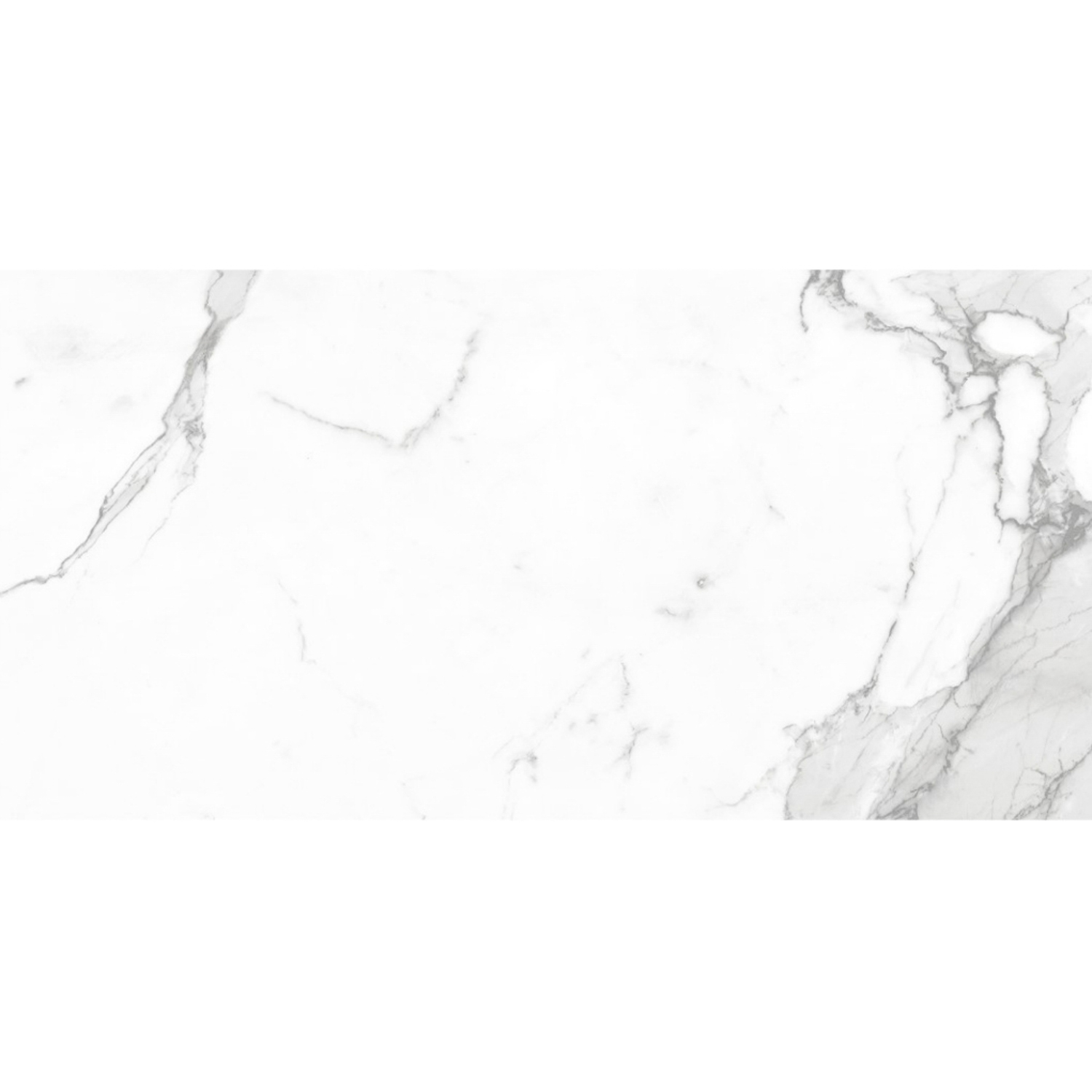 Керамогранит 2.16 м² JF12130, 1200x600x9 мм, полированный, белый мрамор