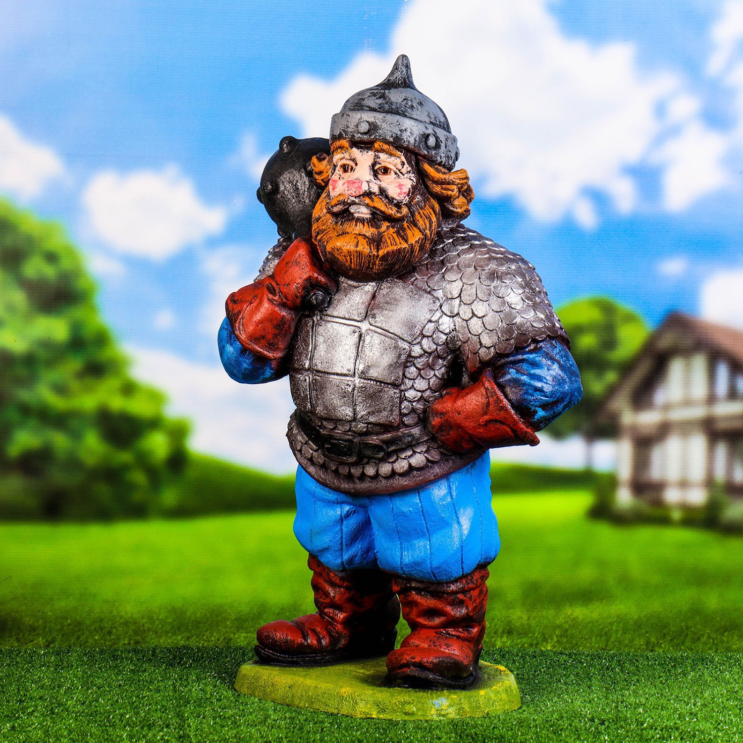 Садовая фигура "Богатырь" 25х33х72см  4453003