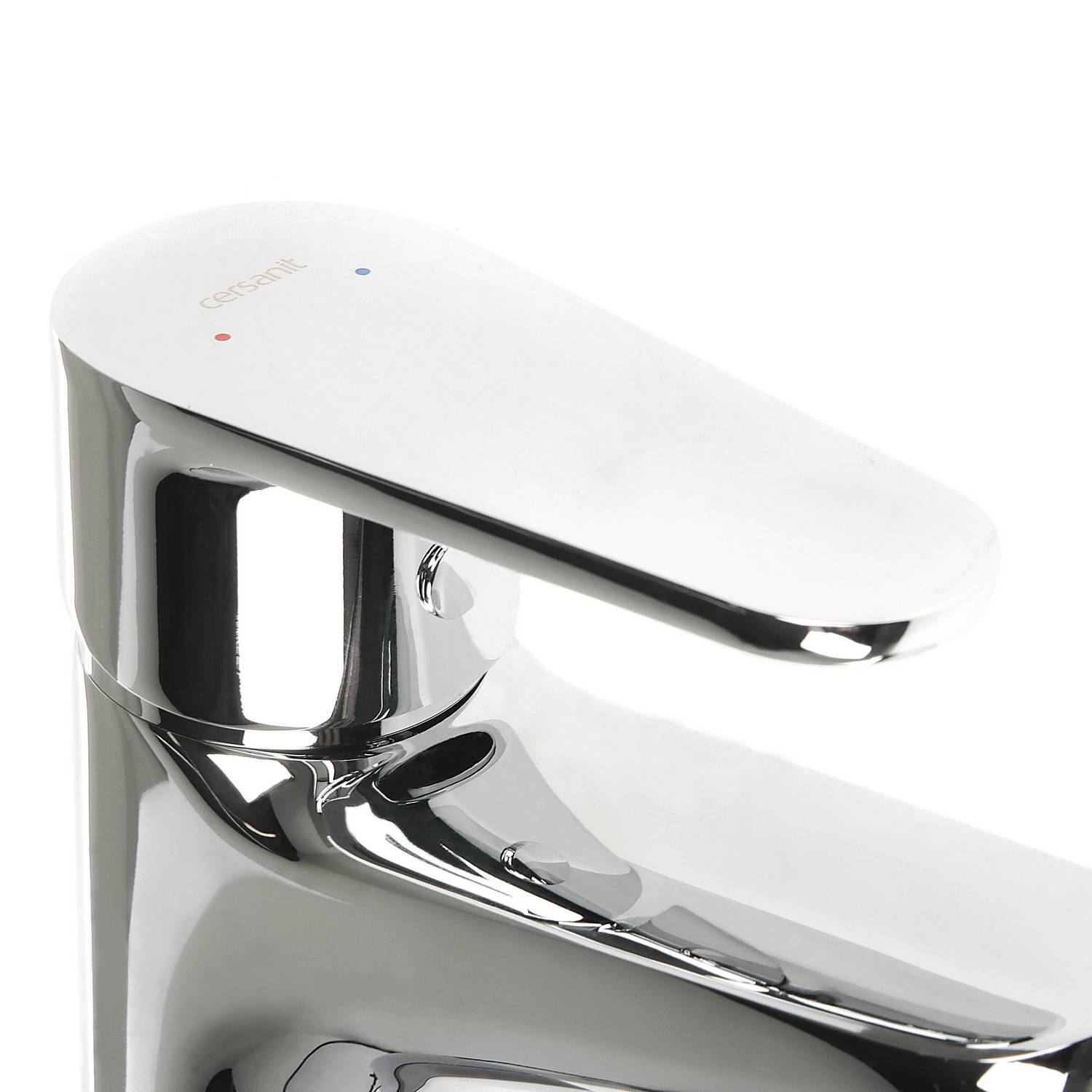Смеситель для умывальника Cersanit Cari, короткий излив, рычажный