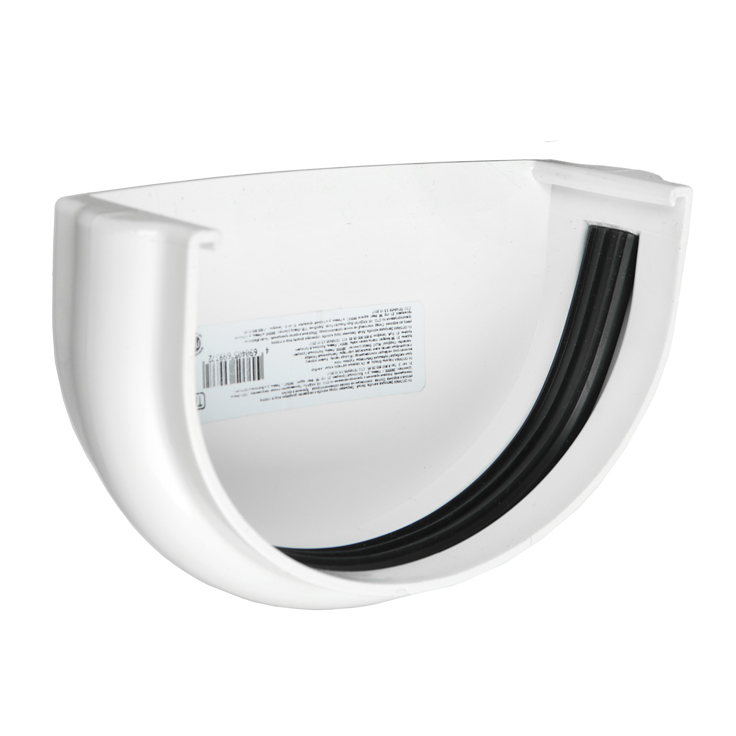 Заглушка желоба 120 мм ТехноНиколь, белый