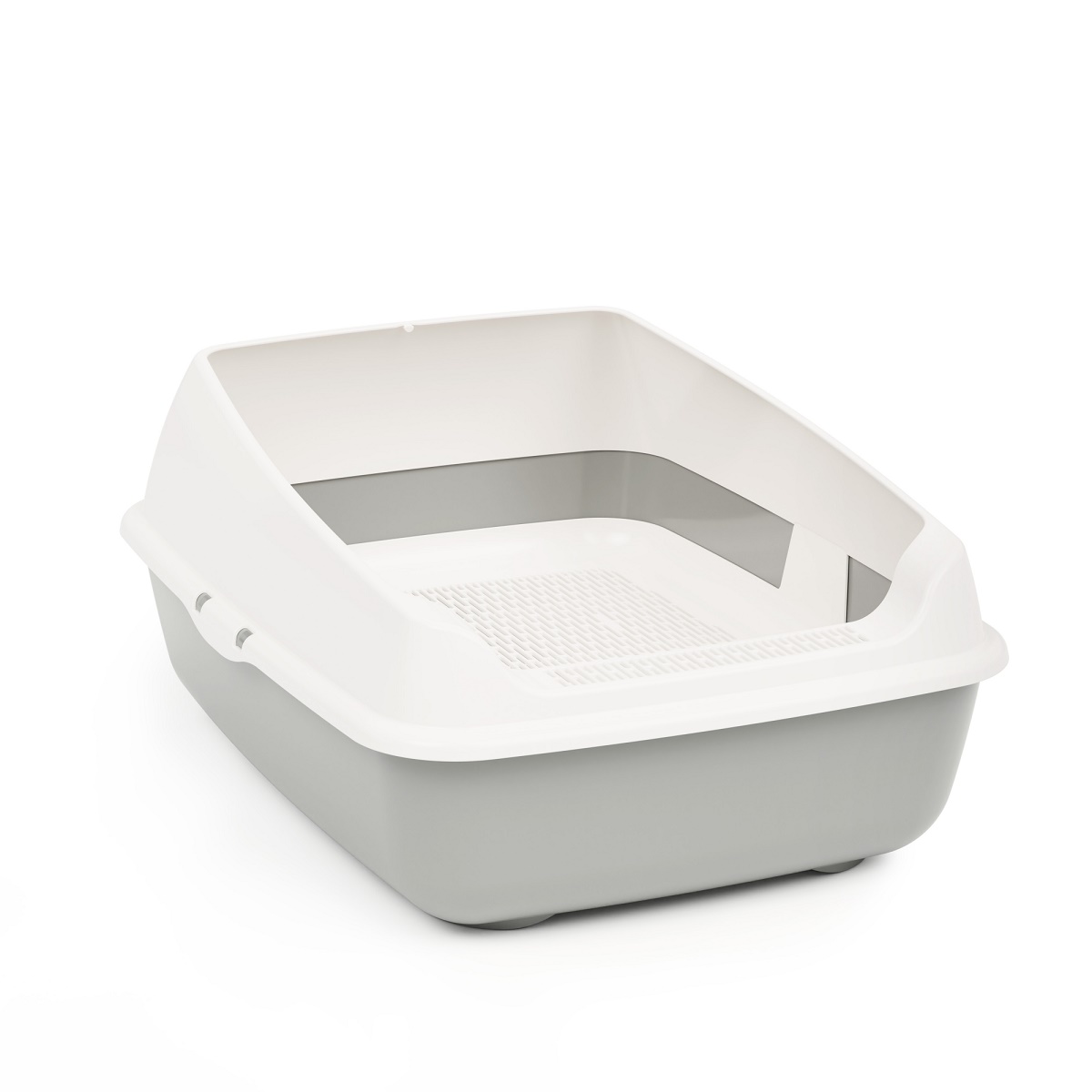 Лоток-"туалет для кошек" пластм. с высокими бортами 505х390х235мм съем.Решет. арт.М8577 *1/4