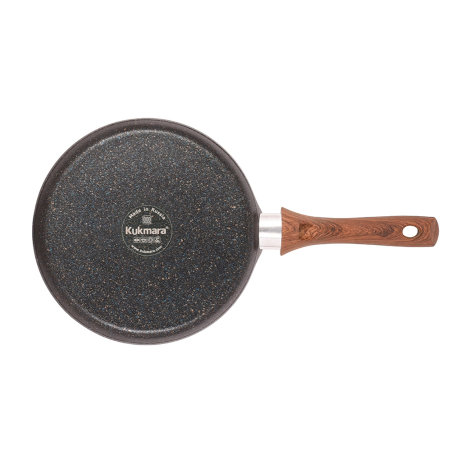 Сковорода алюм. а/приг.литая Kukmara "Granit ultra INDUCTION" blue Блинная d22см сбгги222а*1/10