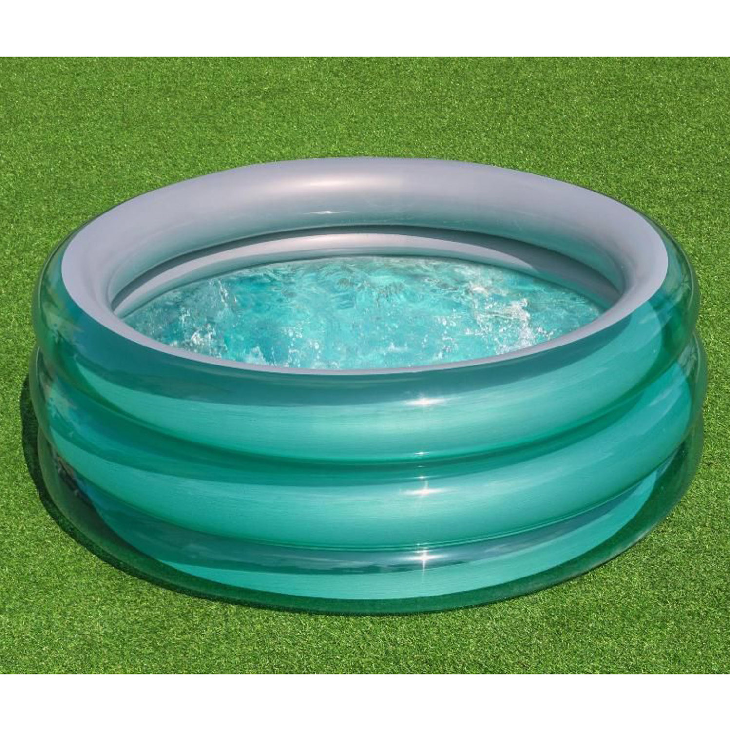 Бассейн надувной детский BESTWAY Металлик, 150х150x53 см, 445 л