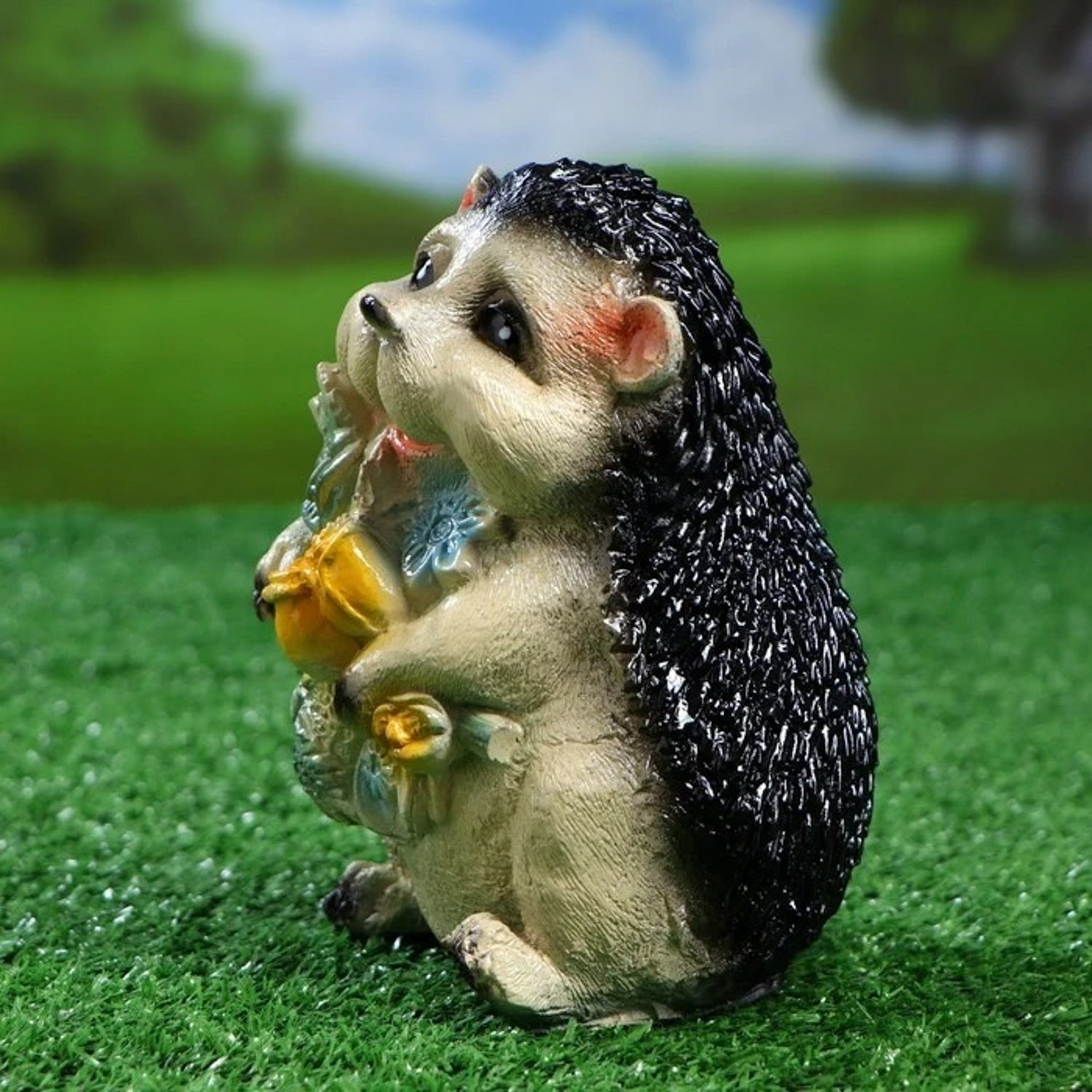 Садовая фигура "Ежик с цветами" 4871331