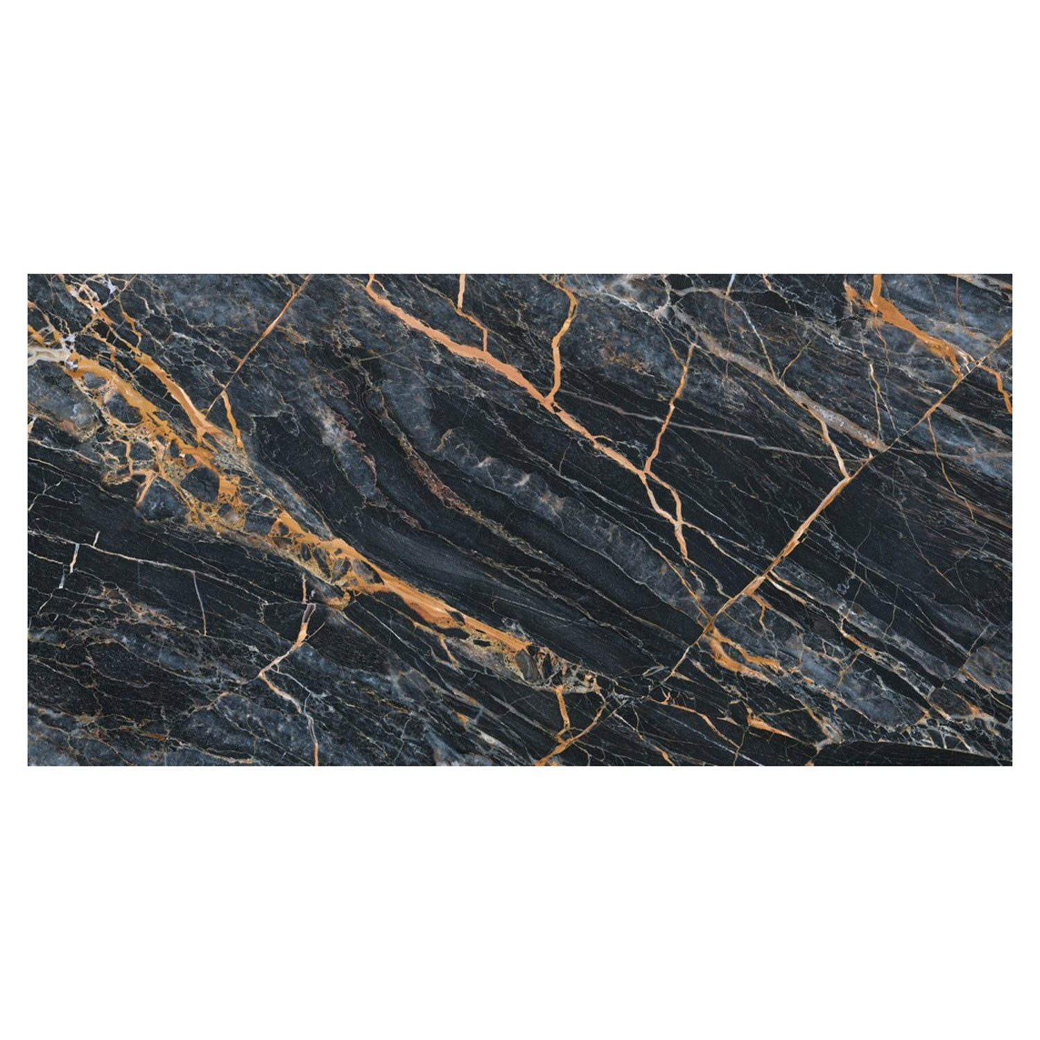 Керамогранит 1.44 м² Global Tile Fenomen PGT 2206, 1200x600x9 мм, полированный, черный