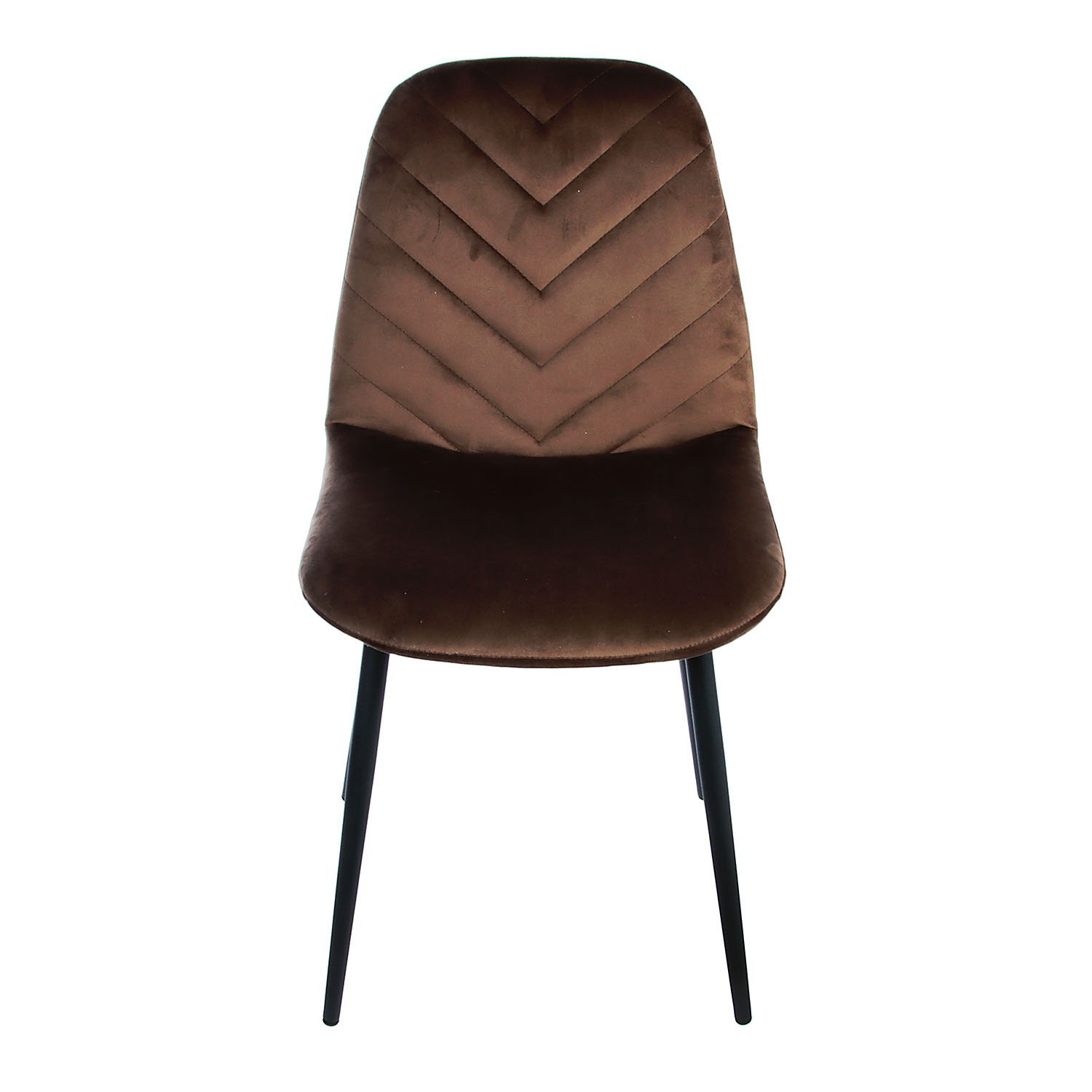 Стул FORPOST Малибу, 44х84х38 см, велюр конфетти шоколад, коричневый