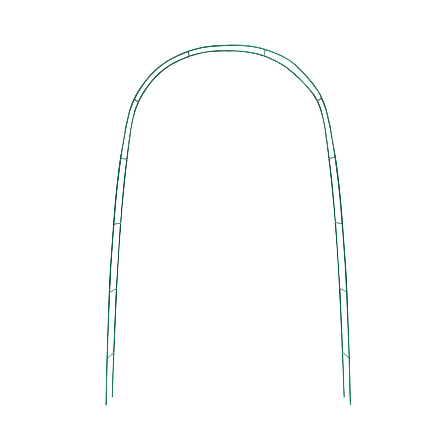 Арка садовая 240 х 125 х 20 см, разборная, металл, зелёная 10243539