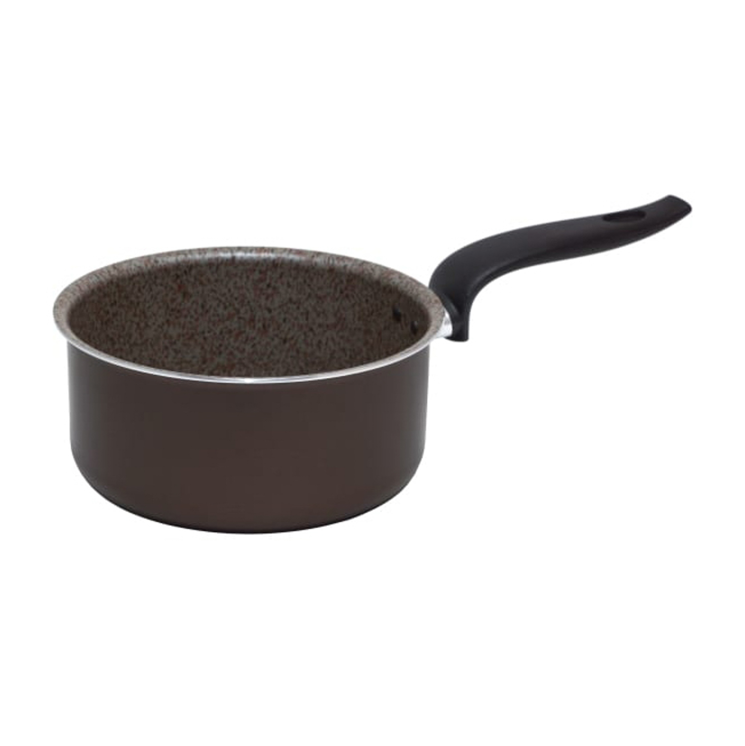 Кастрюля алюм.а/приг. Jarko "MERLETTO" 1,8л d16см Длинн.ручка, Стек.кр. JMr-416-11  *1/6